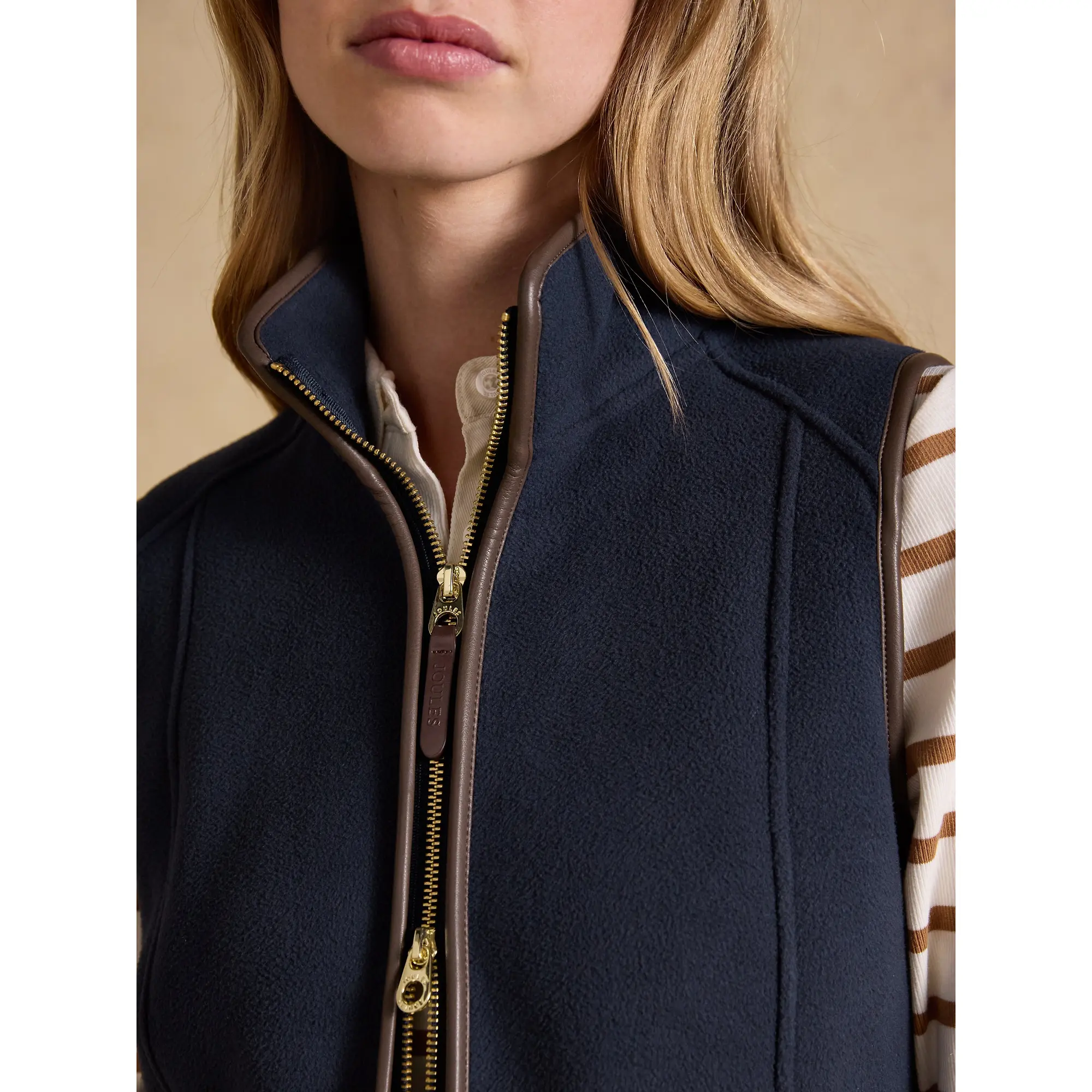 Product image 7 of 10 of Joules Women's Heritage Fleece Gilet - Navy