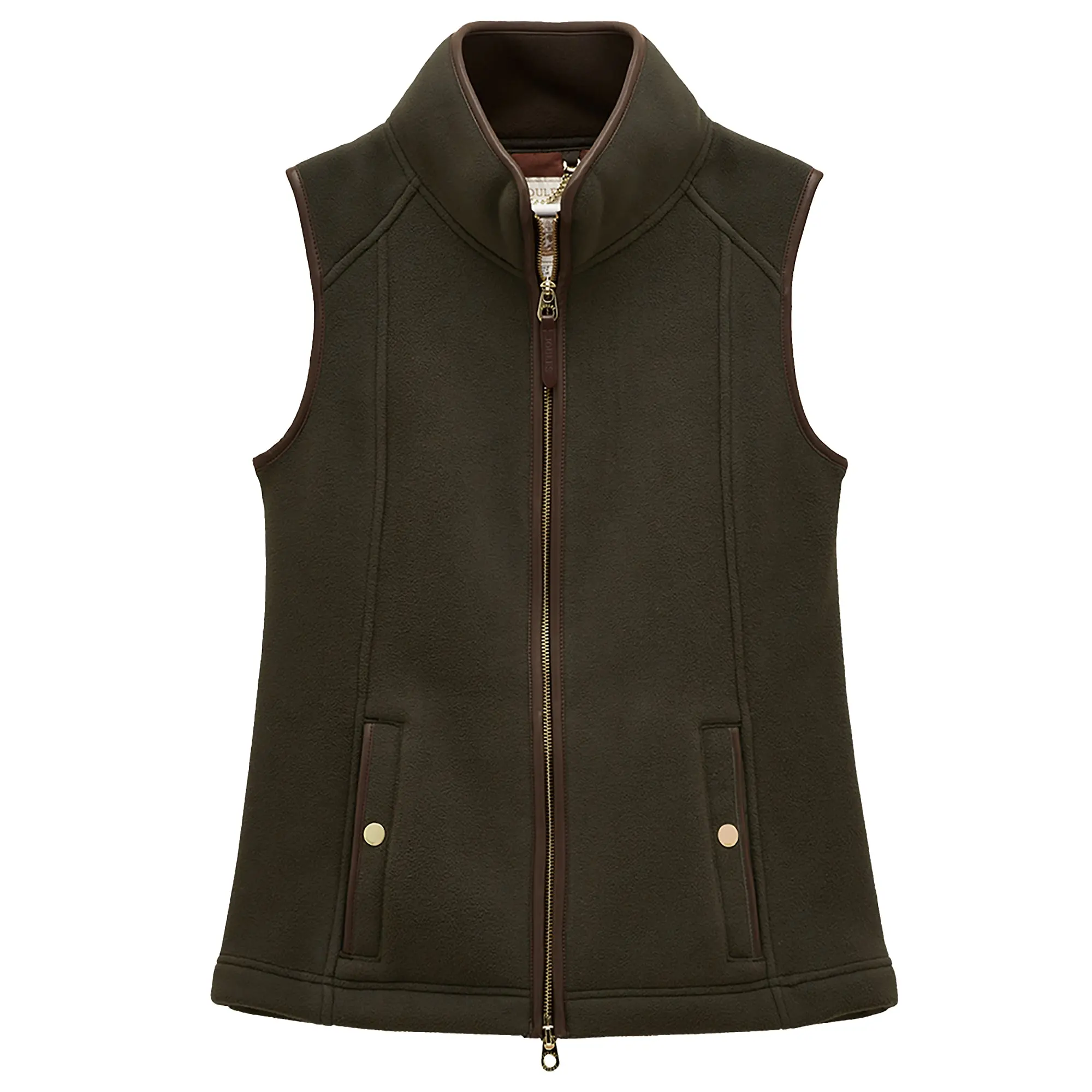 Product image 1 of 10 of Joules Women's Heritage Fleece Gilet - Khaki