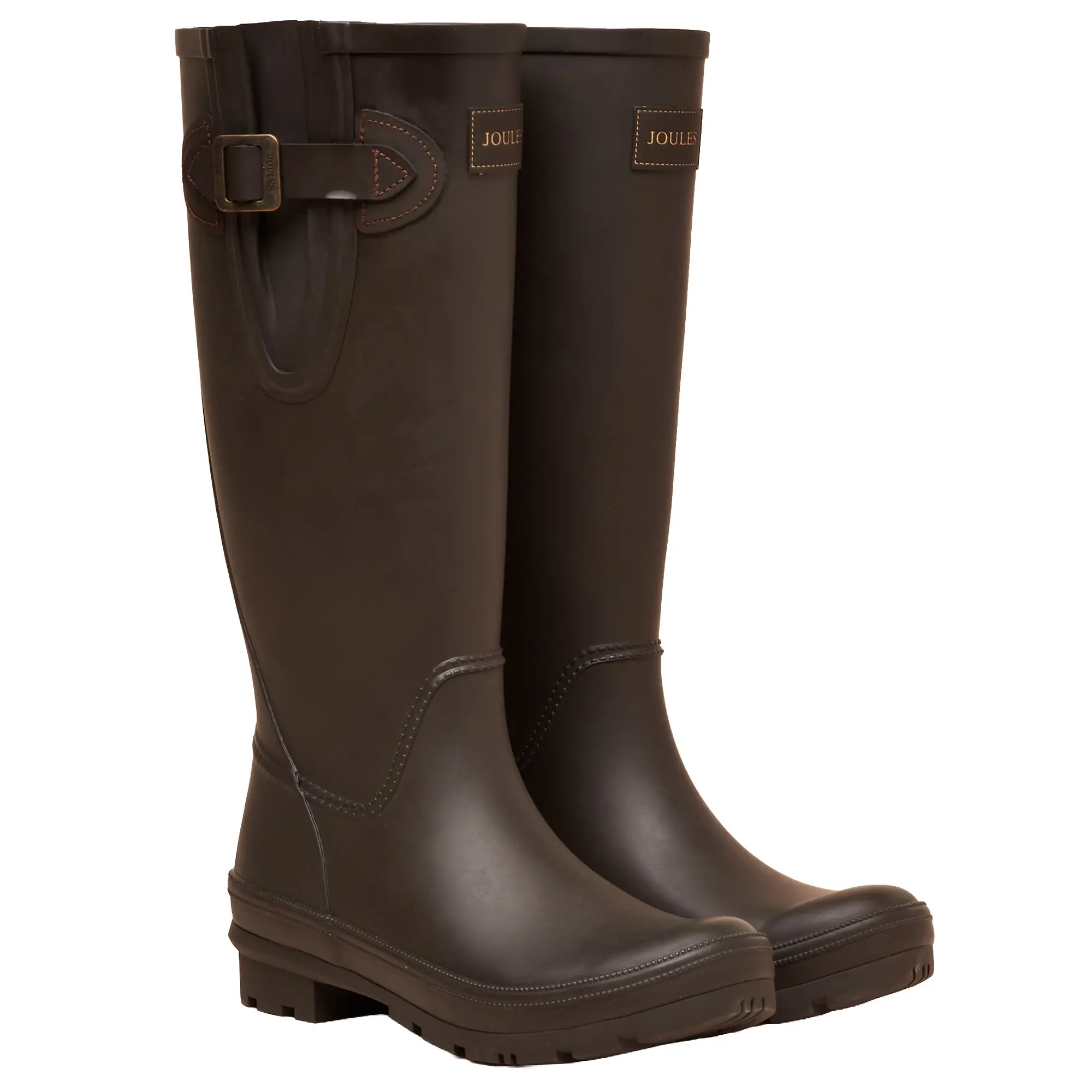 Product image 1 of 4 of Joules Women's Houghton Adjustable Tall Wellies - Chocolate Brown