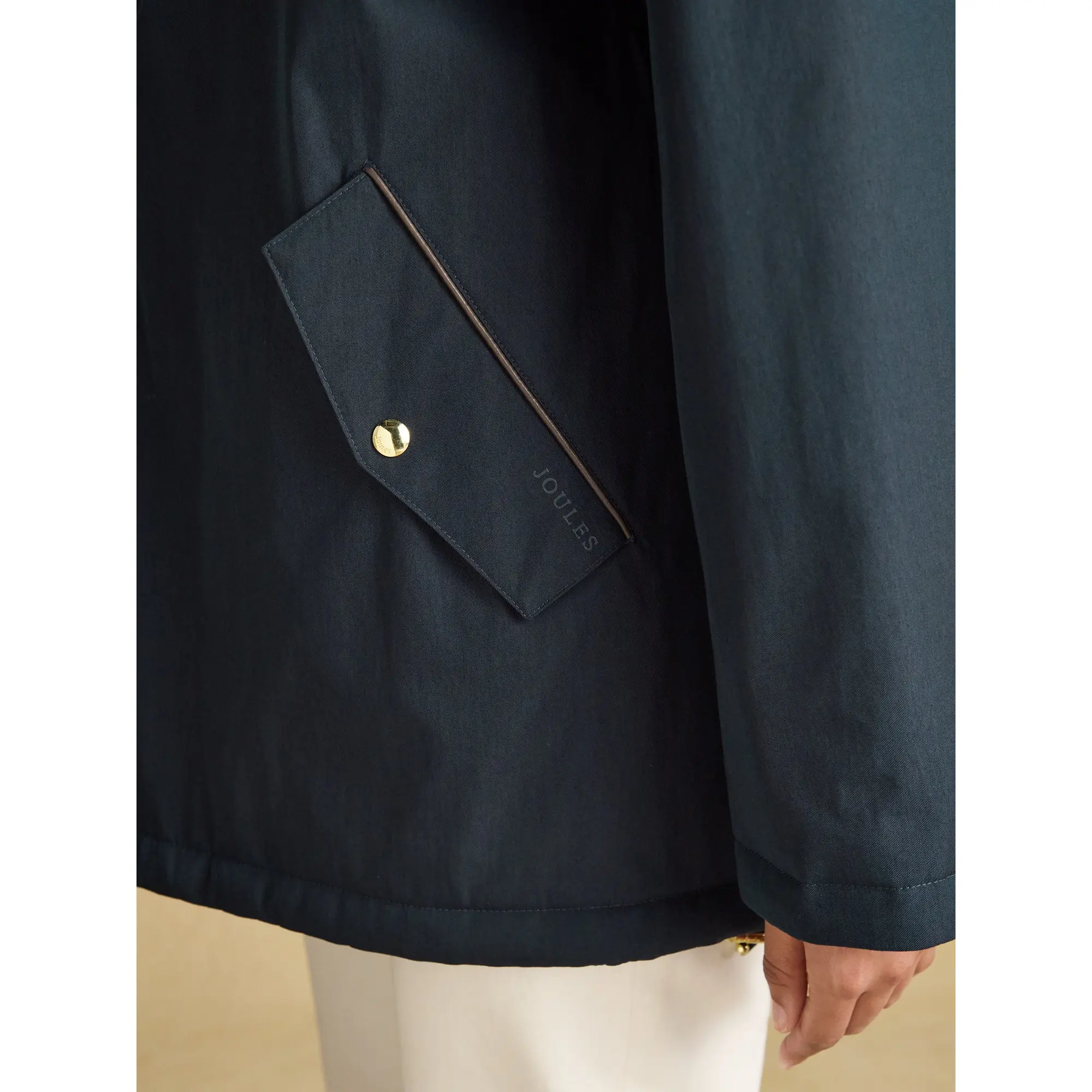 Product image 8 of 13 of Joules Women's Coverwell Waterproof Fleece Lined Coat - Navy