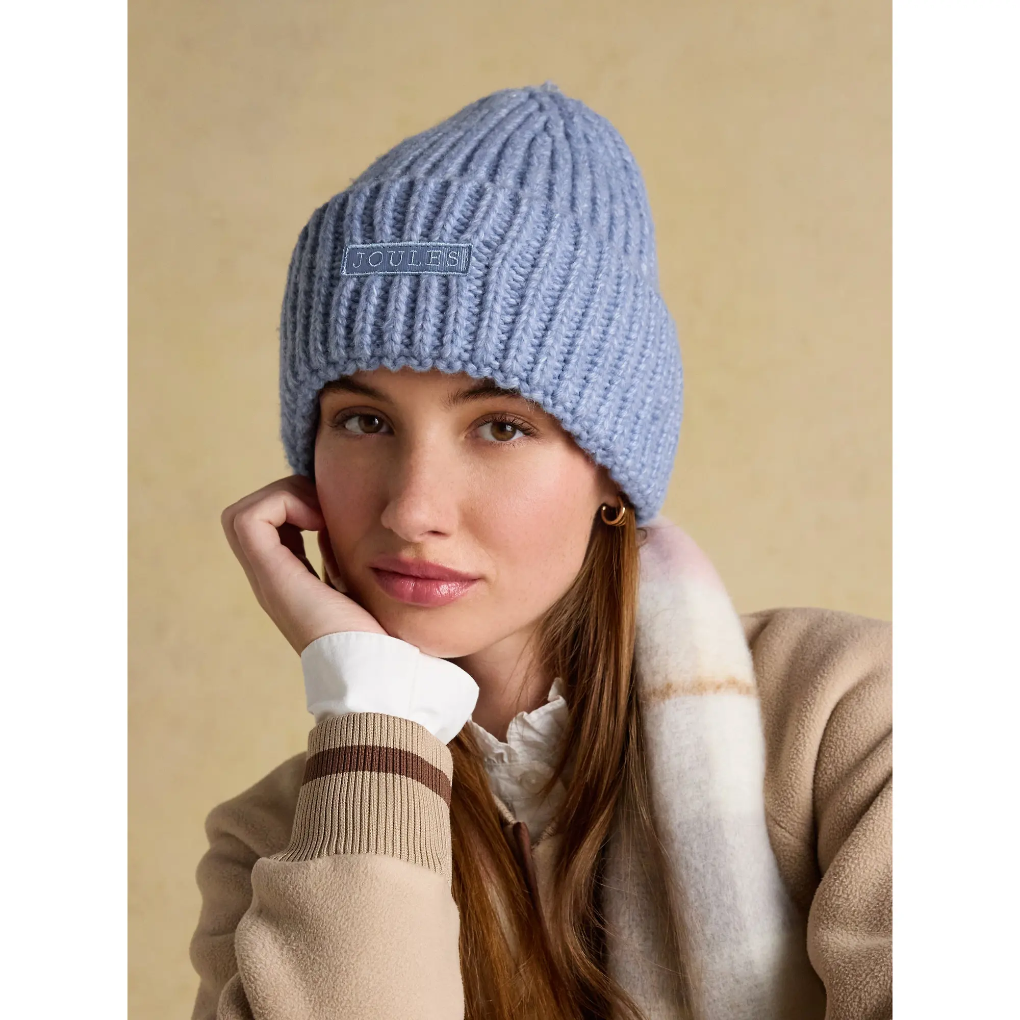 Product image 2 of 7 of Joules Women's Rosa Beanie Hat - Blue