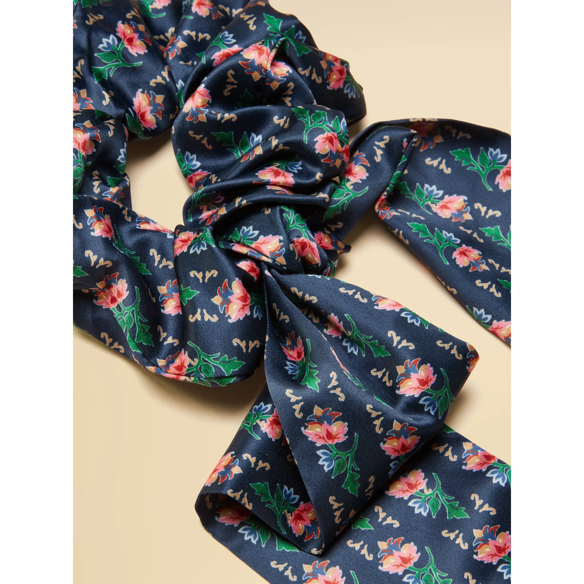 Product image 3 of 3 of Joules Women's Elissia Scarf Scrunchie - Navy