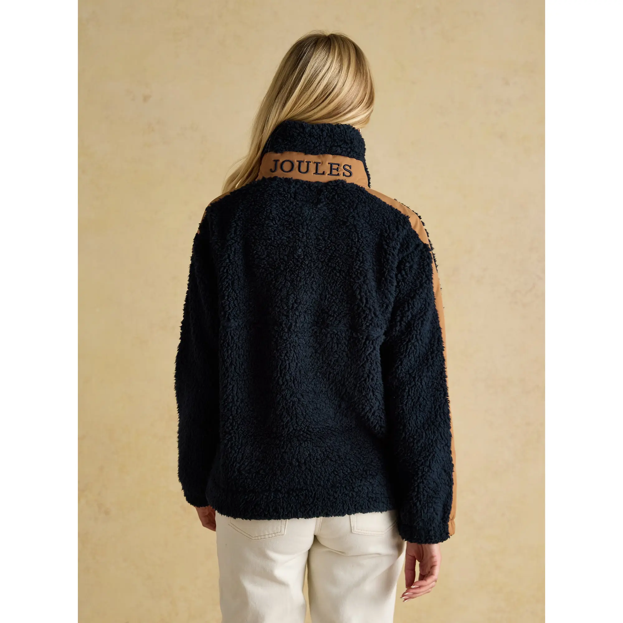 Product image 3 of 7 of Joules Women's Tilly Quarter Zip Borg Fleece - Navy
