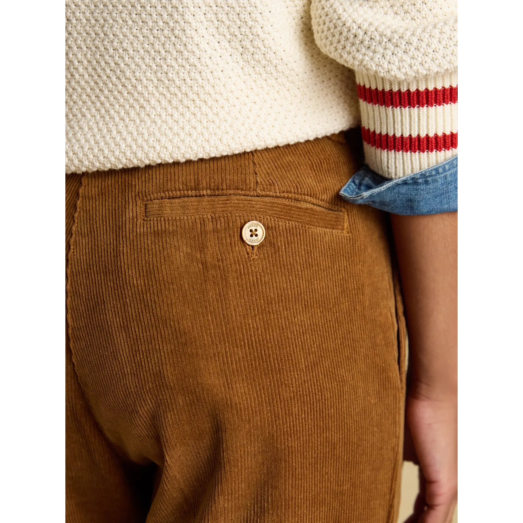 Product image 7 of 7 of Joules Women's Calla Corduroy Trousers - Tan Brown