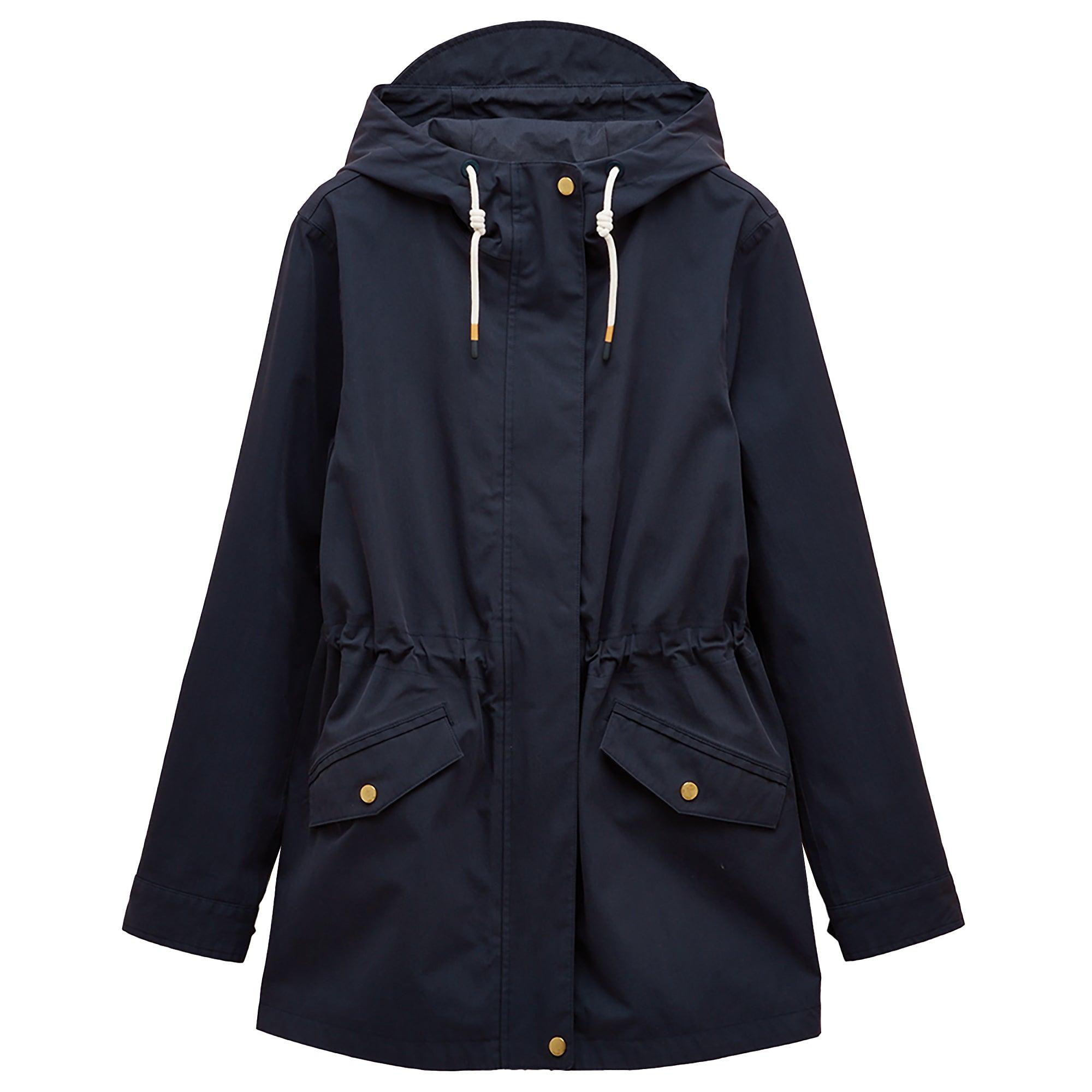 Joules Women's Portwell Waterproof Raincoat - Navy Blue | British