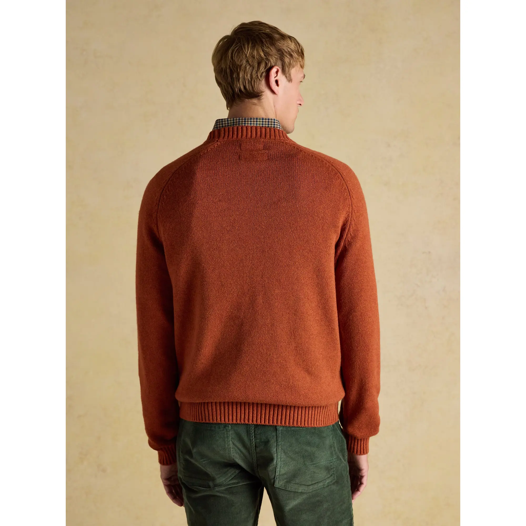 Product image 3 of 8 of Joules Men's Off-Road Crew Neck Christmas Jumper - Orange