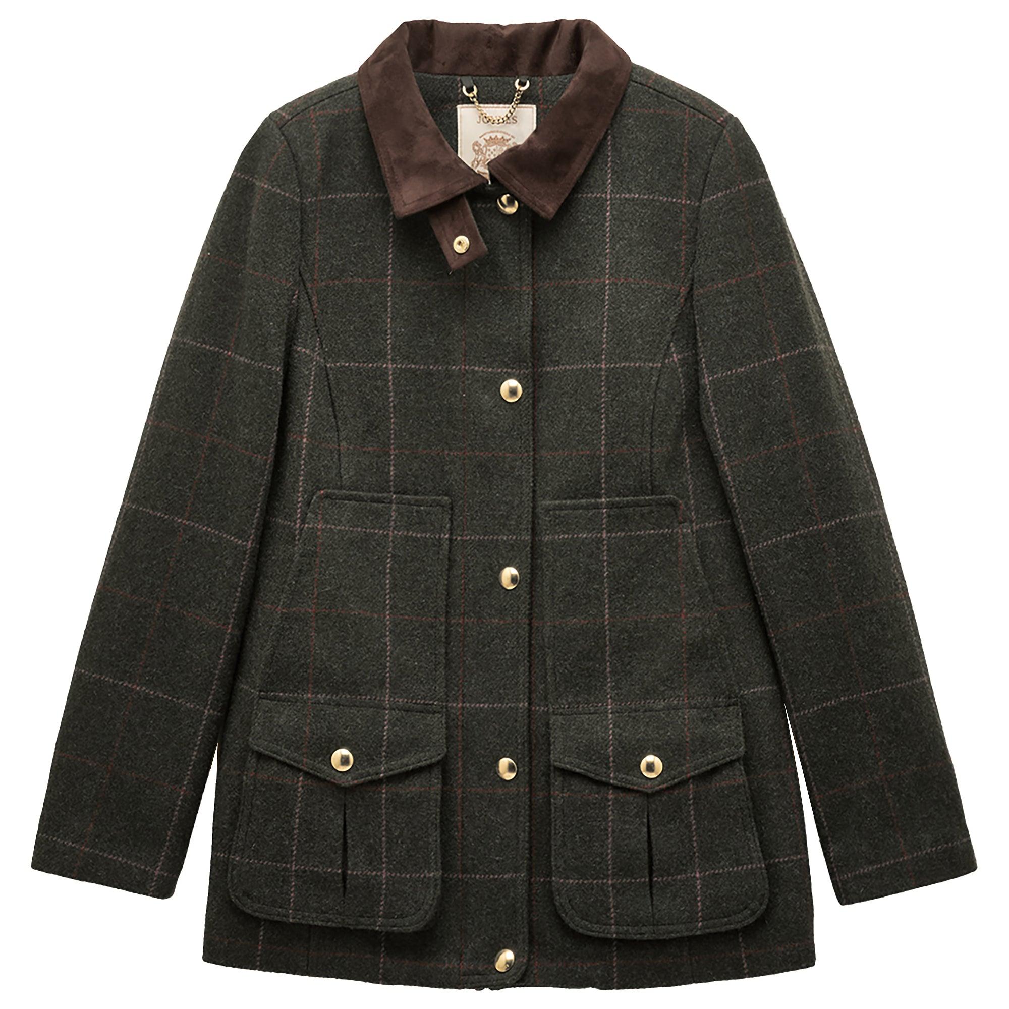 Joules Women's Fieldcoat Tweed Jacket - Grasmoor Tweed | British