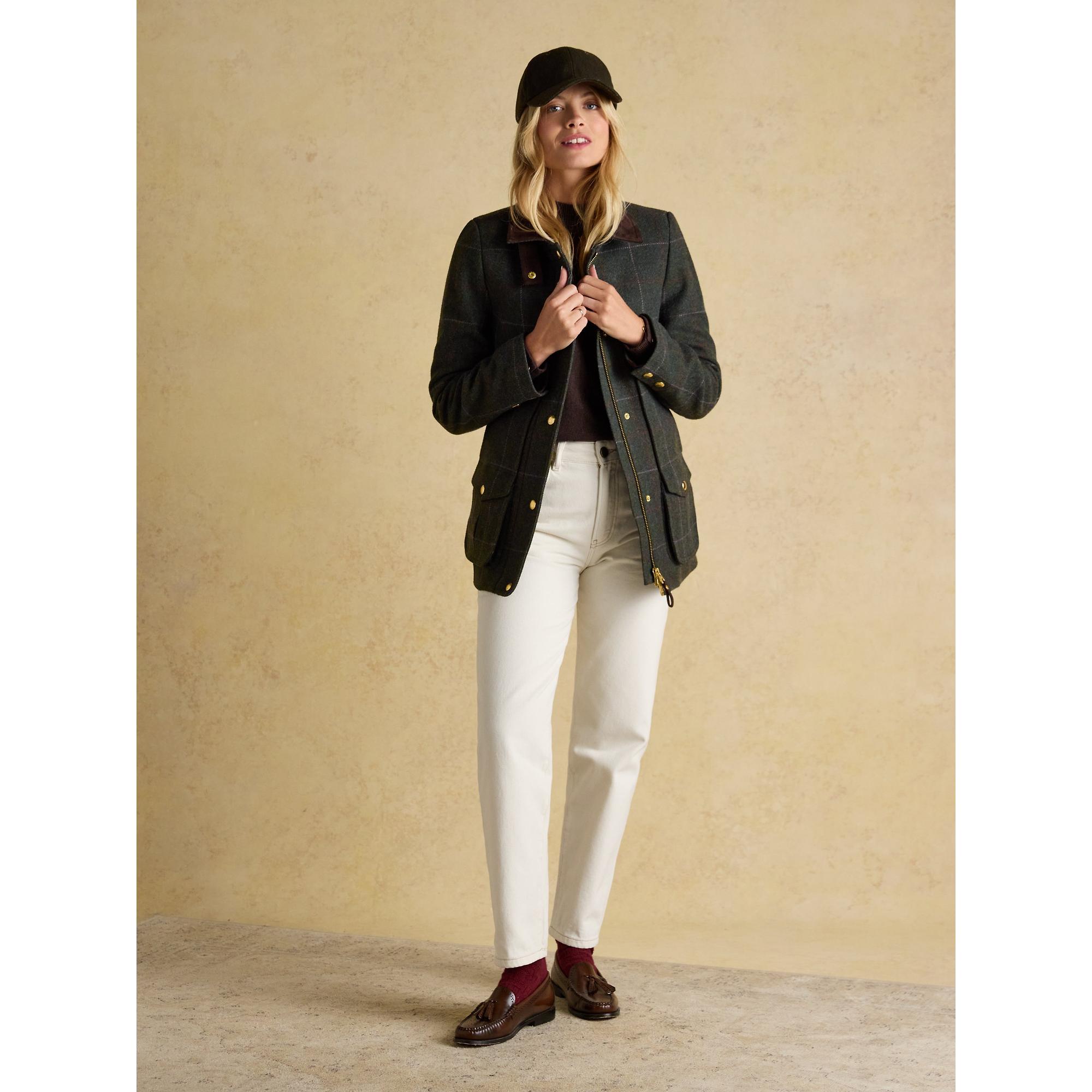 Joules Women's Fieldcoat Tweed Jacket - Grasmoor Tweed | British