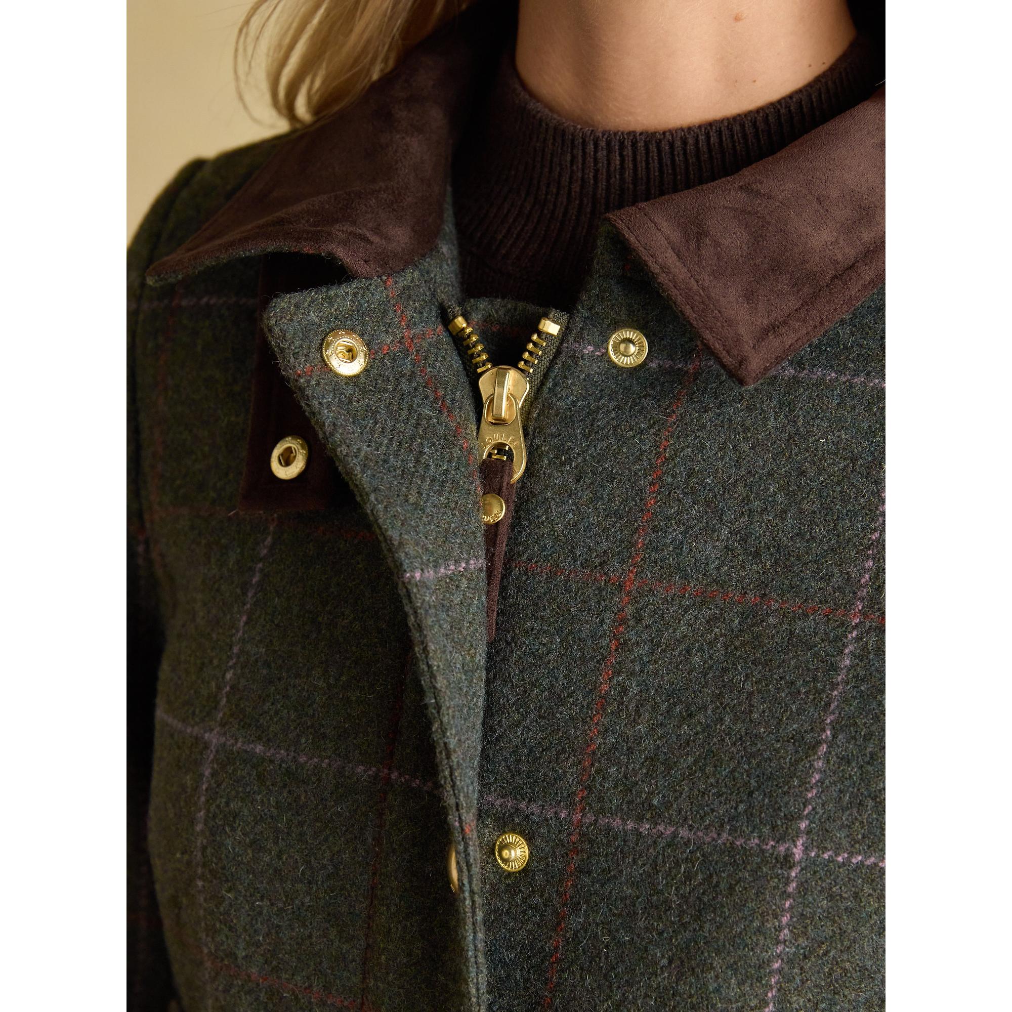Joules Women's Fieldcoat Tweed Jacket - Grasmoor Tweed | British