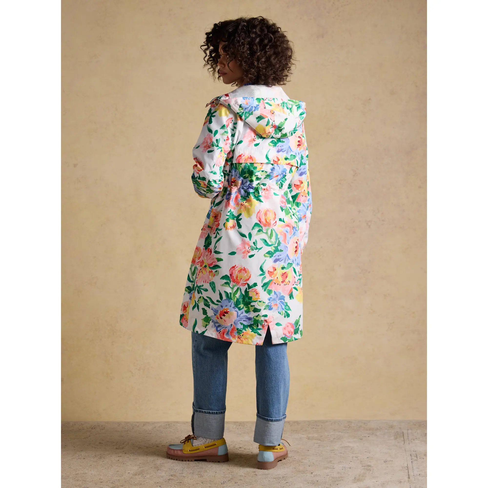 Product image 2 of 11 of Joules Women's Holkham Waterproof Packable Hooded Raincoat - Floral