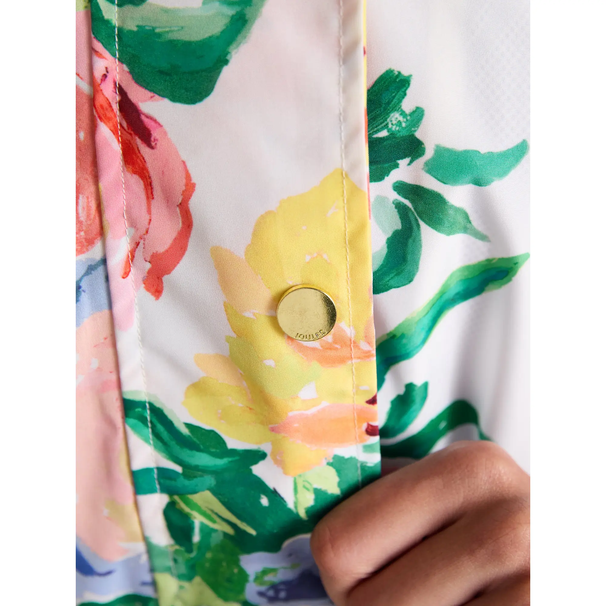 Product image 6 of 11 of Joules Women's Holkham Waterproof Packable Hooded Raincoat - Floral