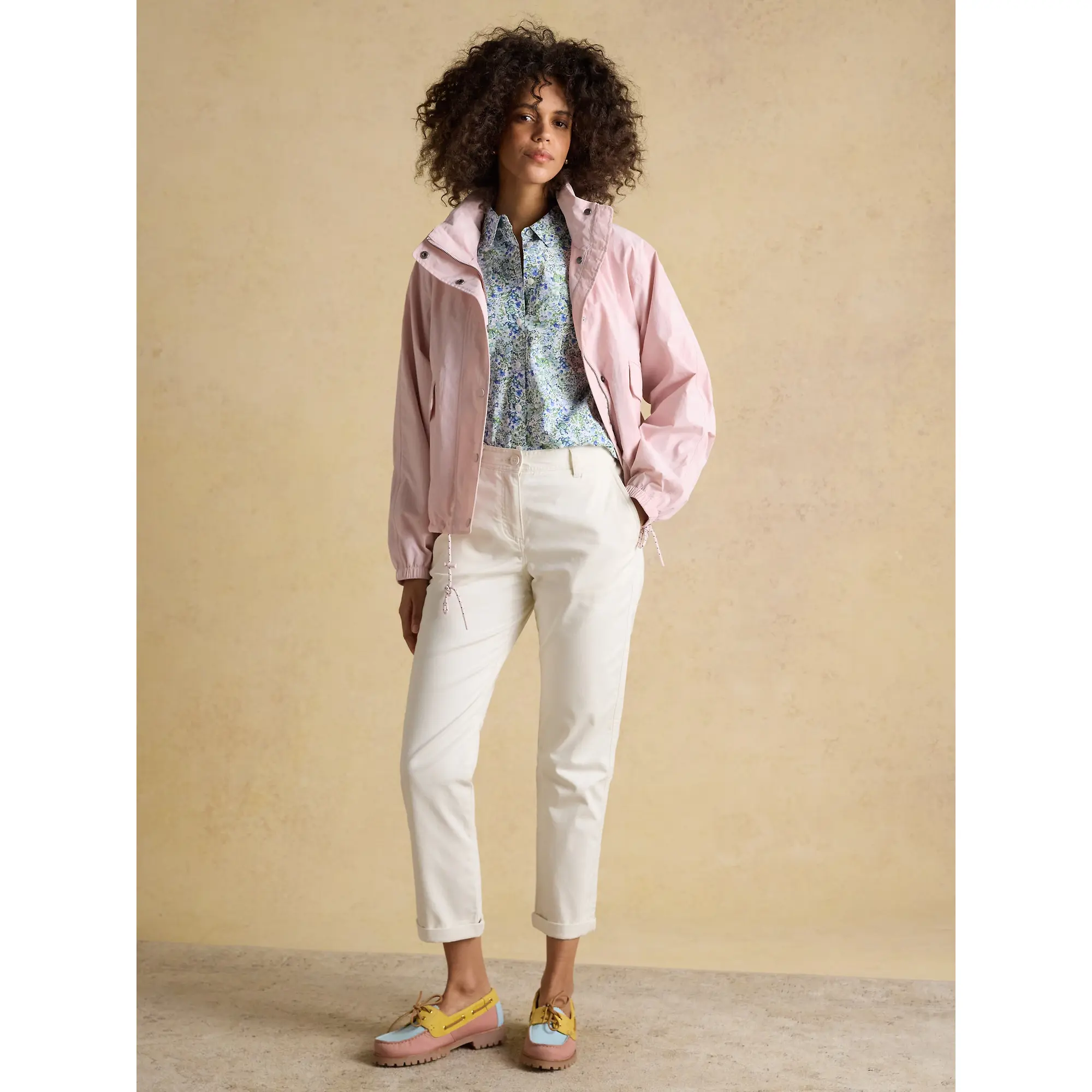 Product image 7 of 8 of Joules Women's Hove Waterproof Windbreaker Jacket - Pink