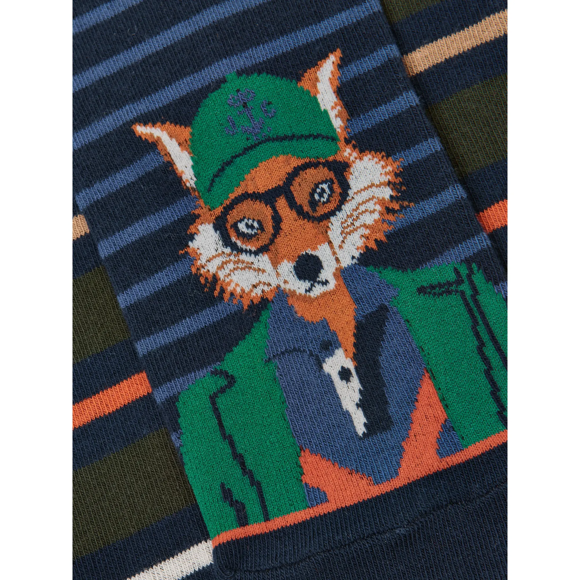Product image 2 of 3 of Joules Men's Kingsbury Socks 2 Pack - UK 7-12 - Navy Jonty Fox