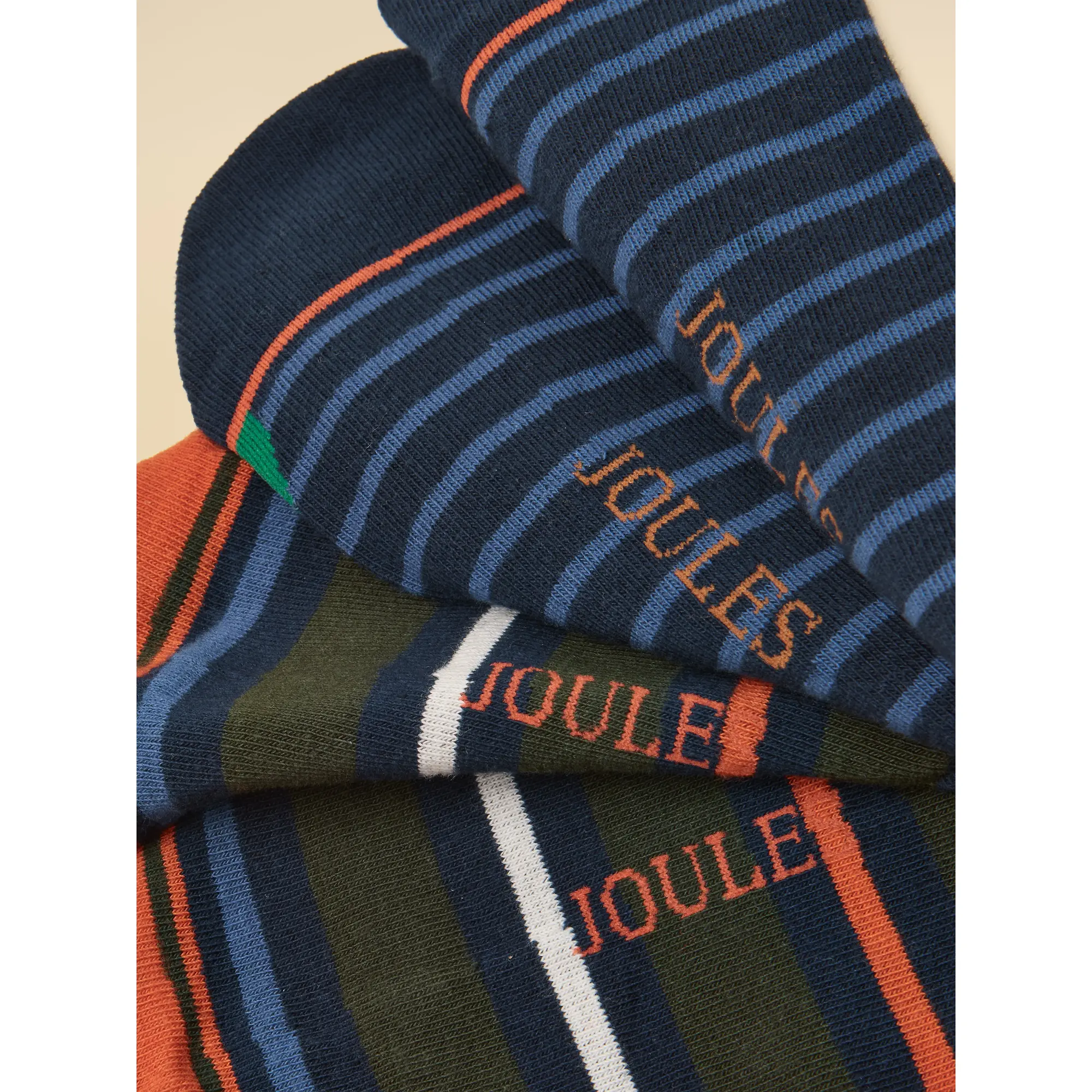 Product image 3 of 3 of Joules Men's Kingsbury Socks 2 Pack - UK 7-12 - Navy Jonty Fox