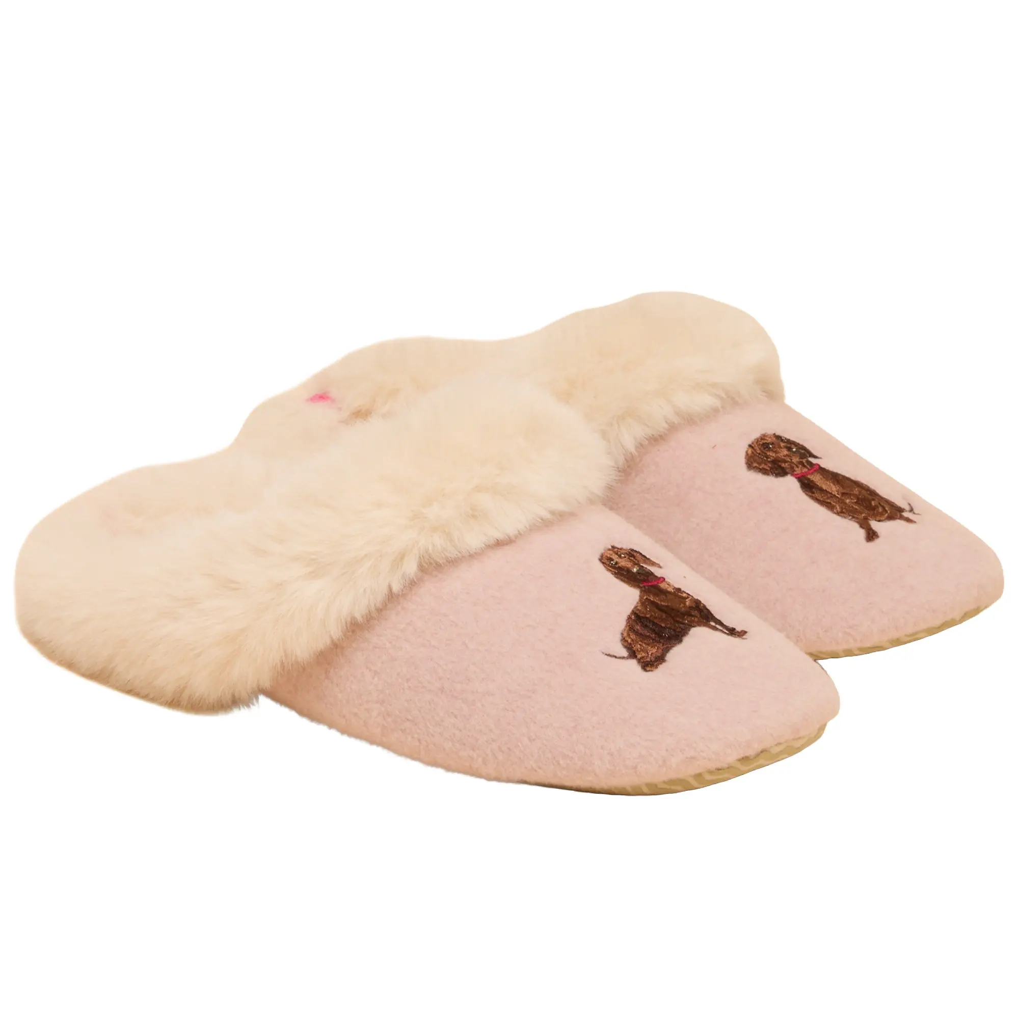 Product image 1 of 6 of Joules Women's Slippet Luxe Slippers - Pink Dog