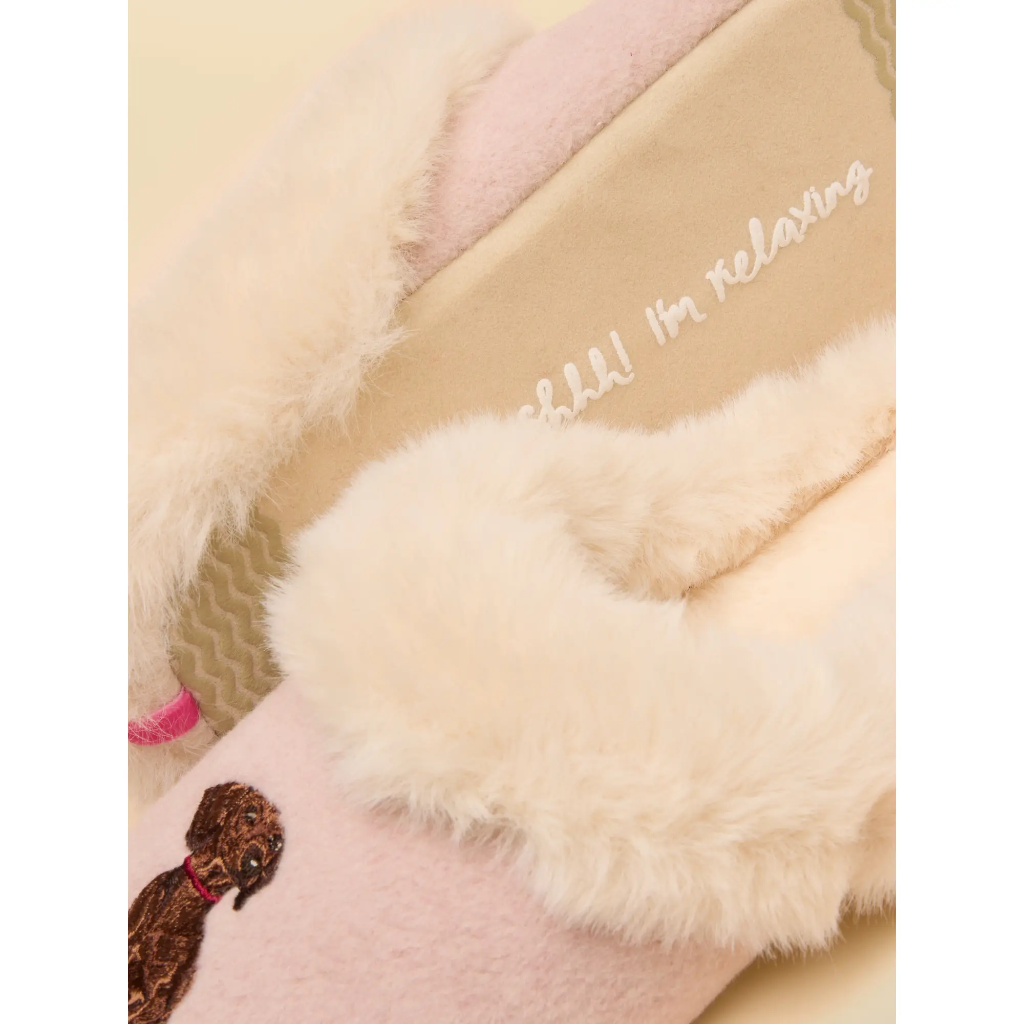 Product image 6 of 6 of Joules Women's Slippet Luxe Slippers - Pink Dog