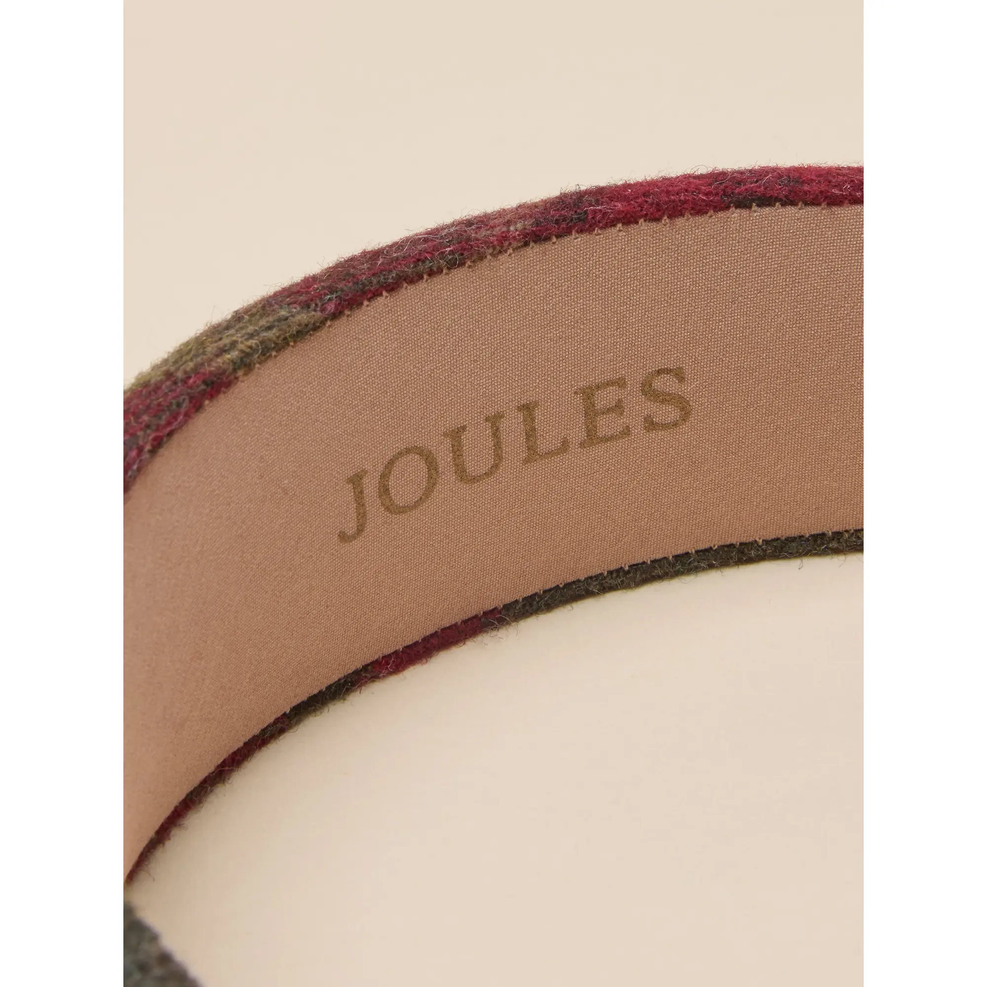 Product image 3 of 4 of Joules Women's Tessie Tweed Headband - Red Check