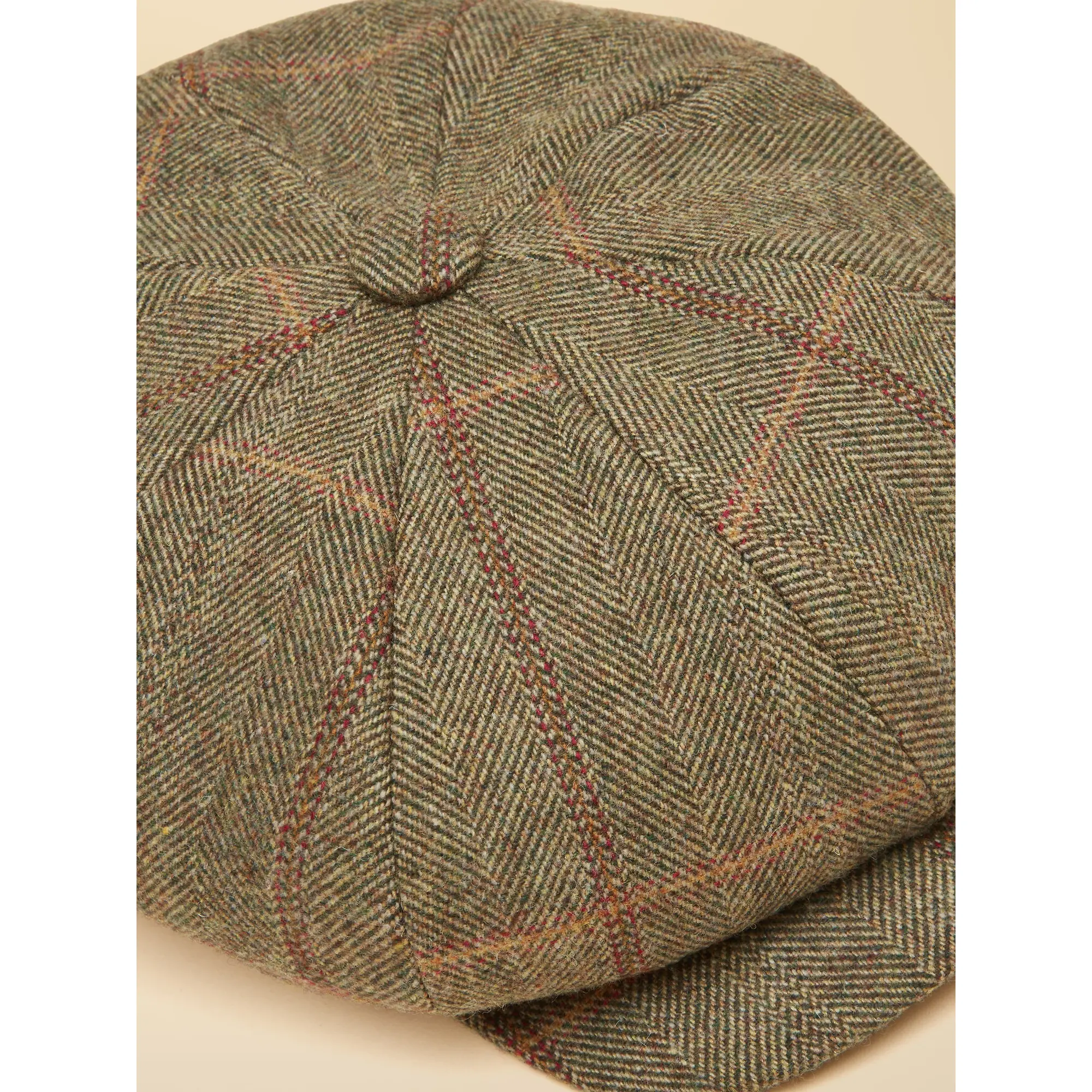 Product image 6 of 8 of Joules Women's Harrogate Baker Boy Cap - Khaki Tweed