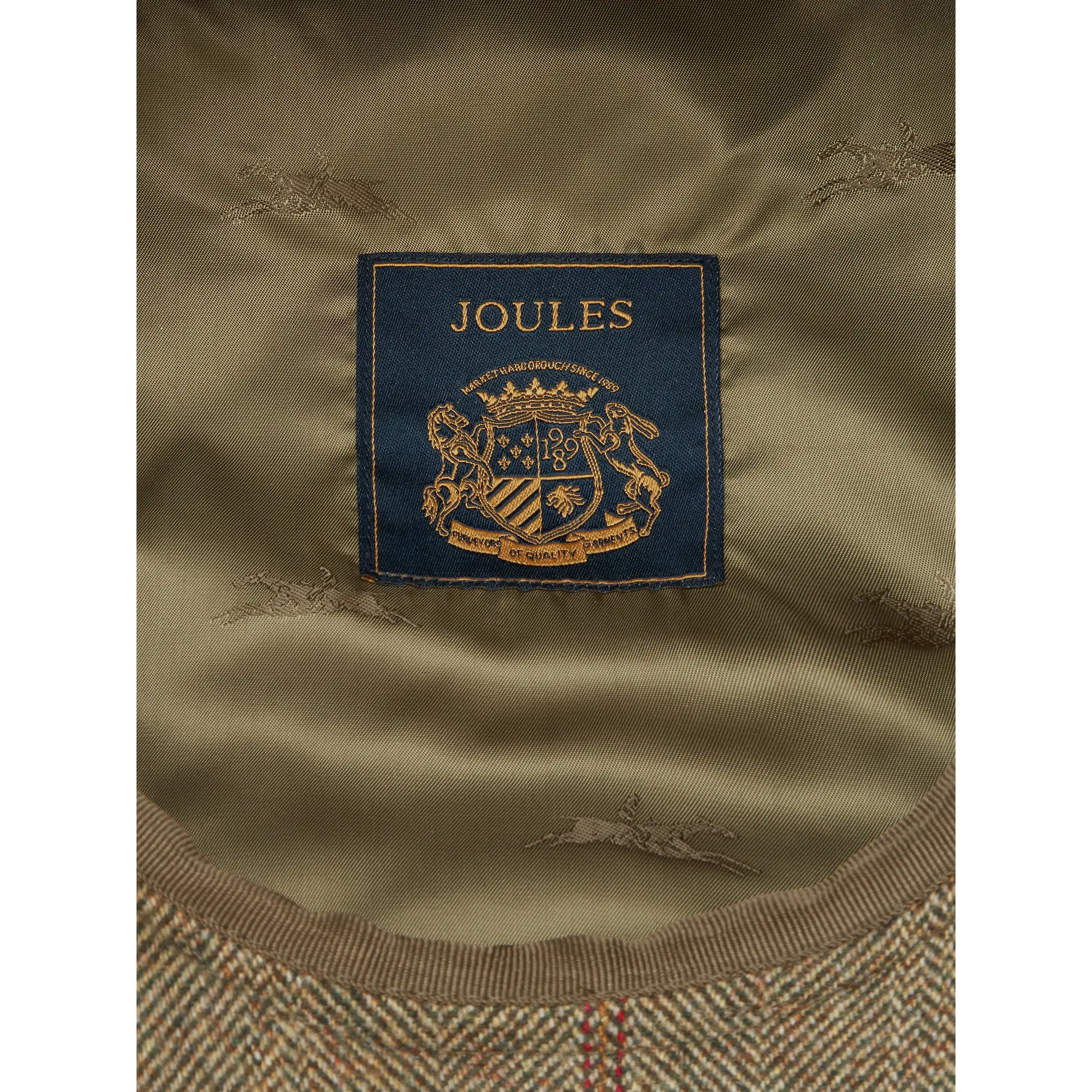 Product image 8 of 8 of Joules Women's Harrogate Baker Boy Cap - Khaki Tweed