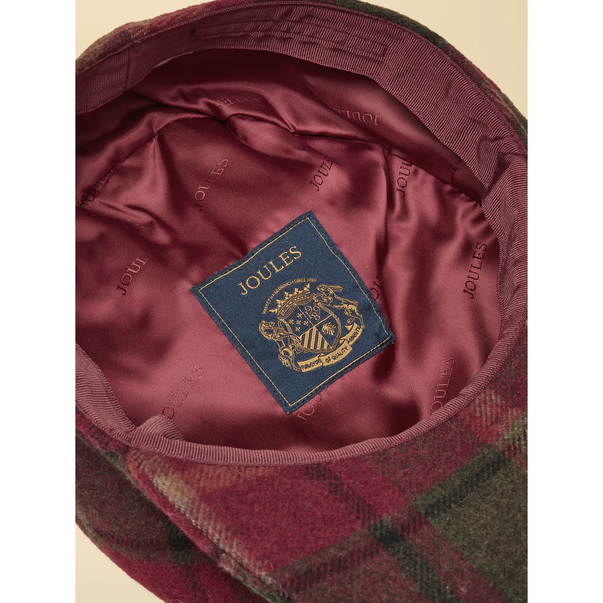 Product image 7 of 7 of Joules Women's Ashby Flat Cap - Berry Tweed