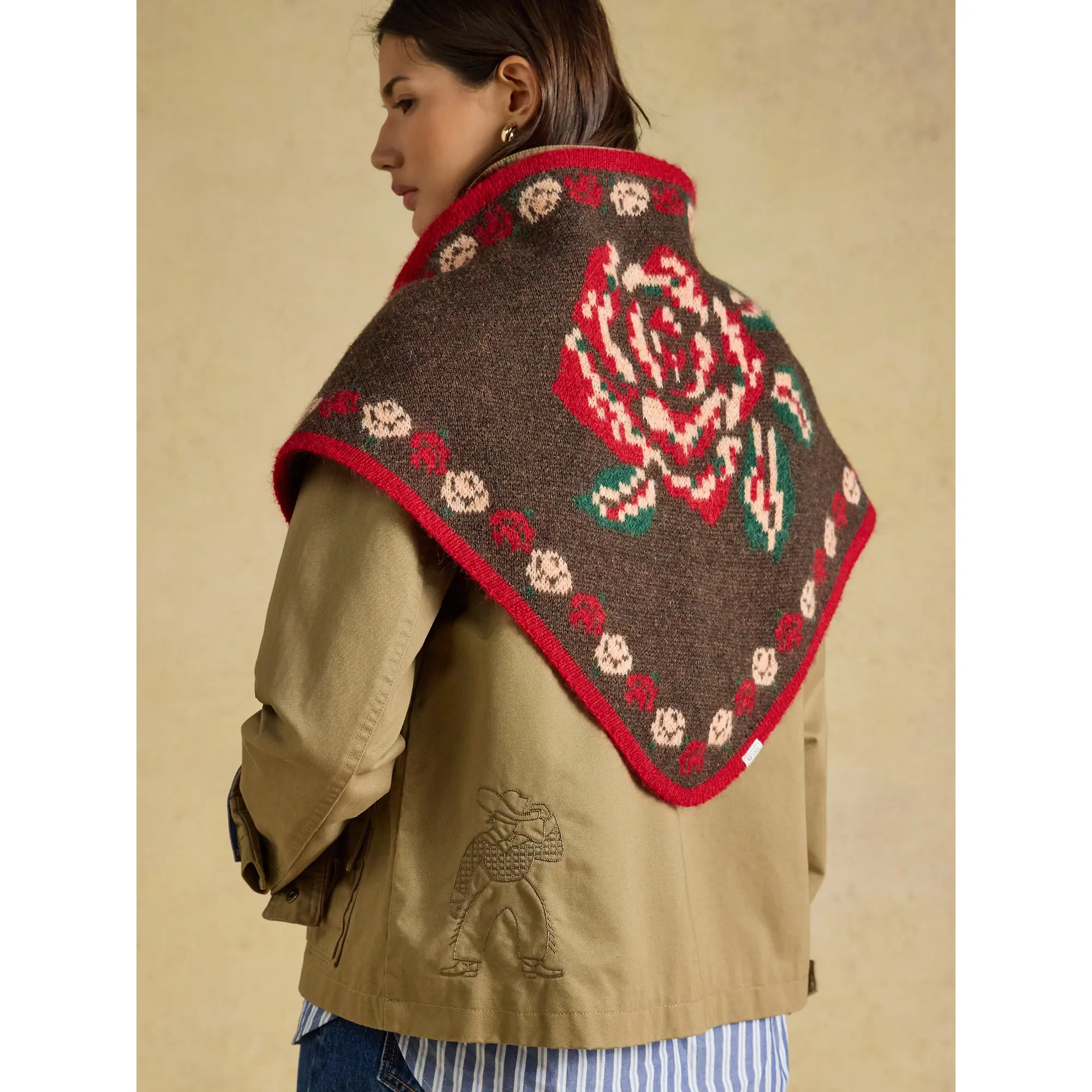 Product image 2 of 6 of Joules Women's Kendra Triangle Scarf - Rose