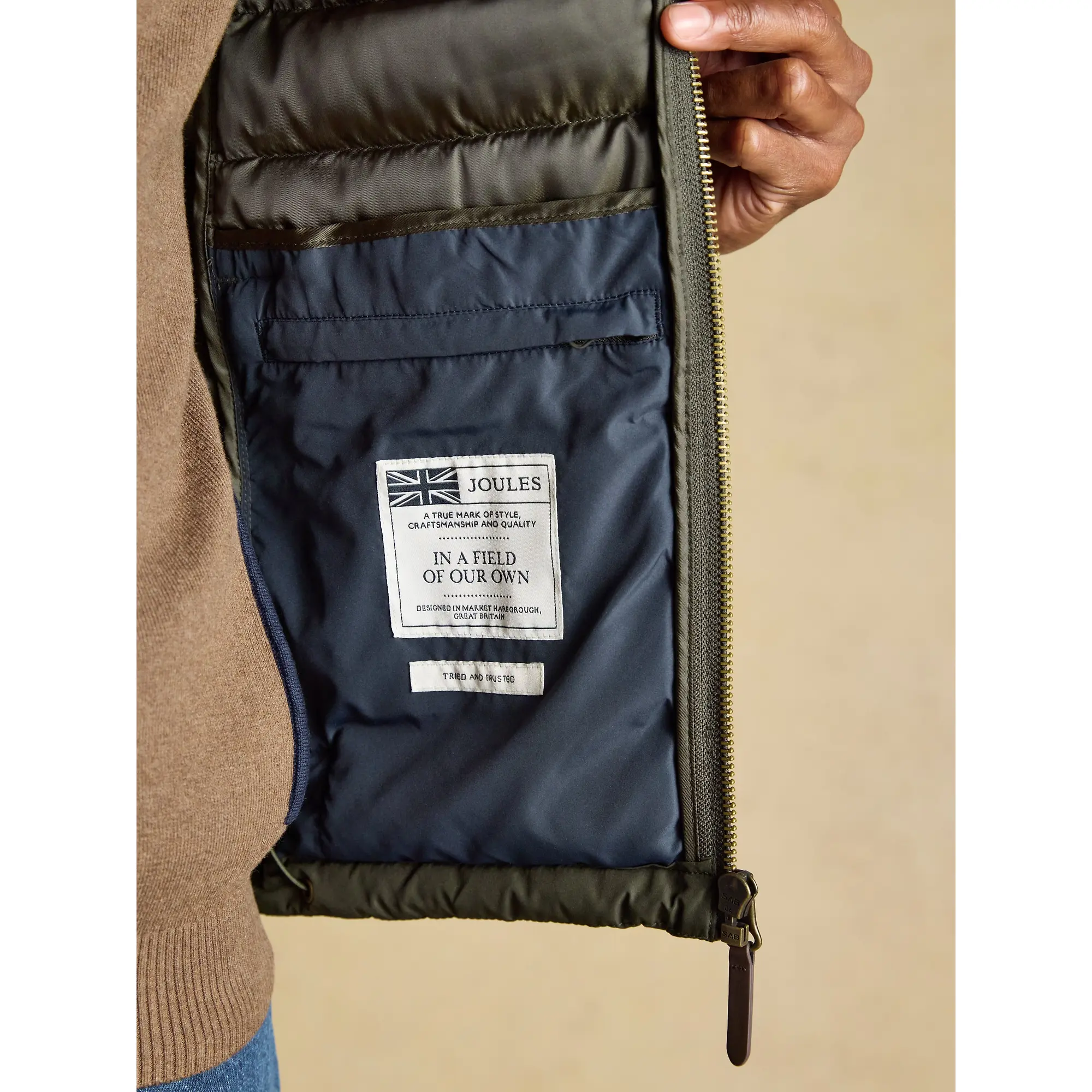 Product image 11 of 11 of Joules Men's Heritage Padded Gilet - Green