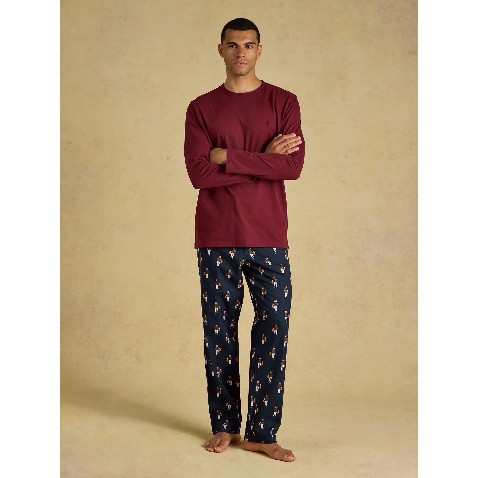 Product image 5 of 7 of Joules Men's Dozer Relaxed Fit Pyjama Bottoms - Navy