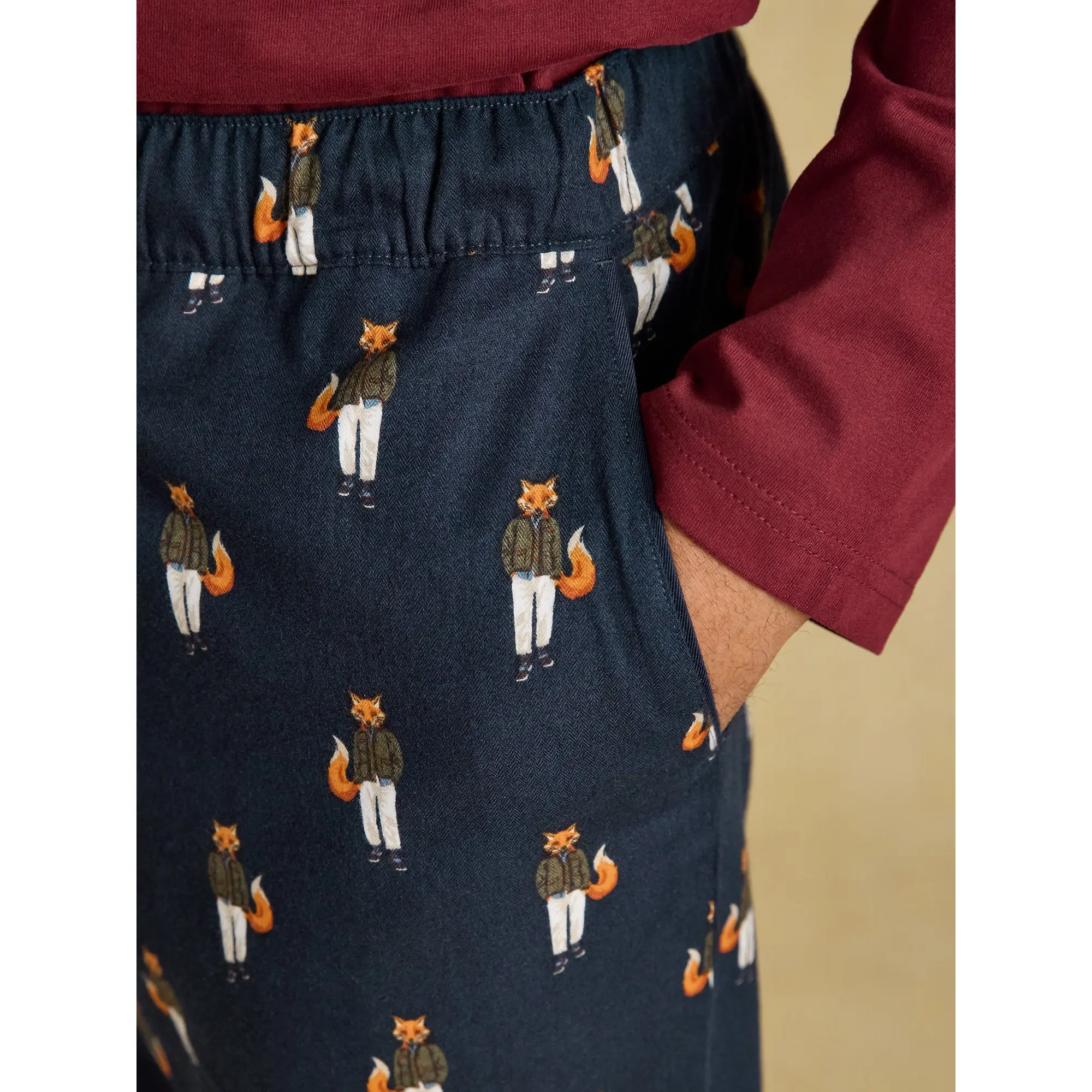 Product image 6 of 7 of Joules Men's Dozer Relaxed Fit Pyjama Bottoms - Navy