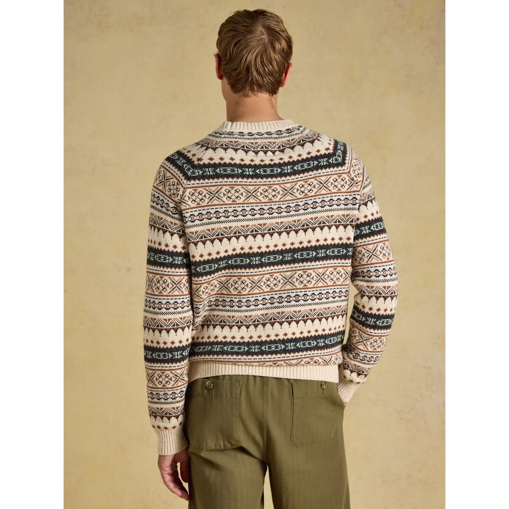 Product image 3 of 7 of Joules Men's Intarsia Crew Ducks Sweater - Neutral