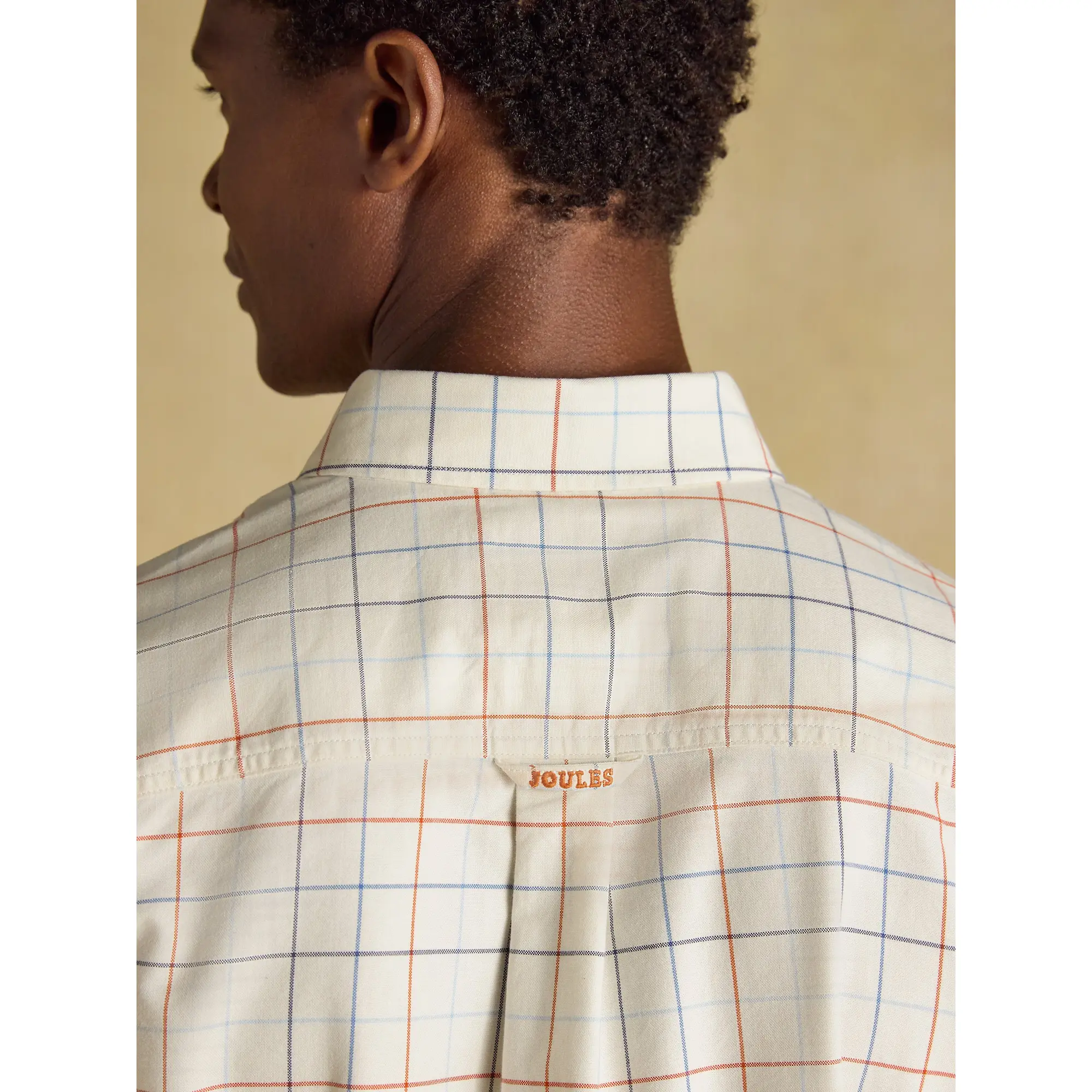 Product image 9 of 12 of Joules Men's Checked Classic Fit Cotton Oxford Shirt - White