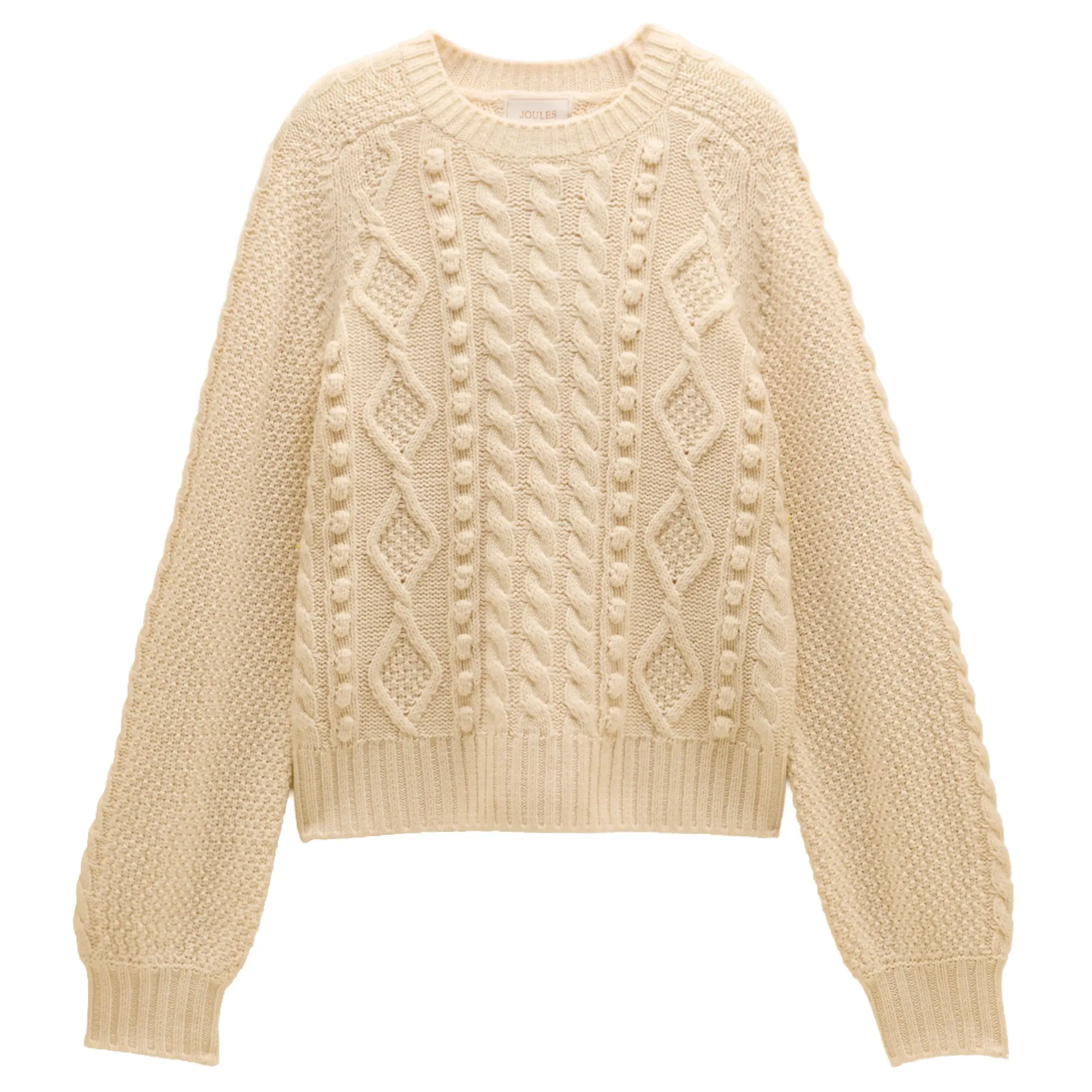 Product image 1 of 8 of Joules Women's Rafferty Cable Knit Jumper - Cream
