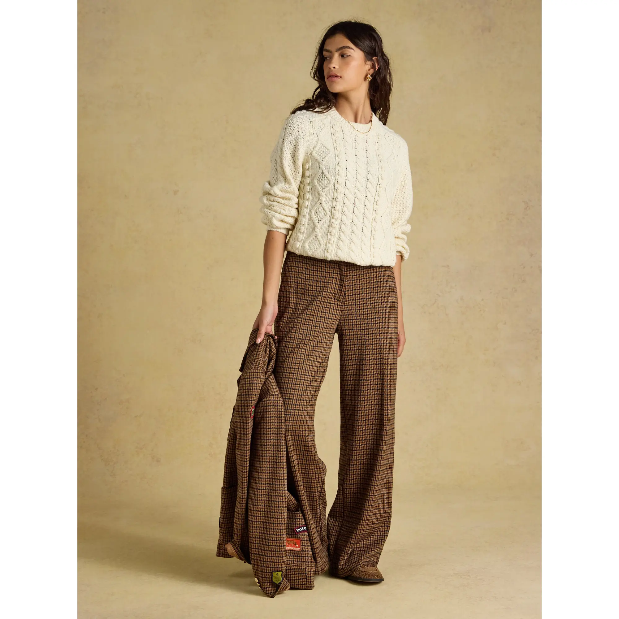 Product image 6 of 8 of Joules Women's Rafferty Cable Knit Jumper - Cream