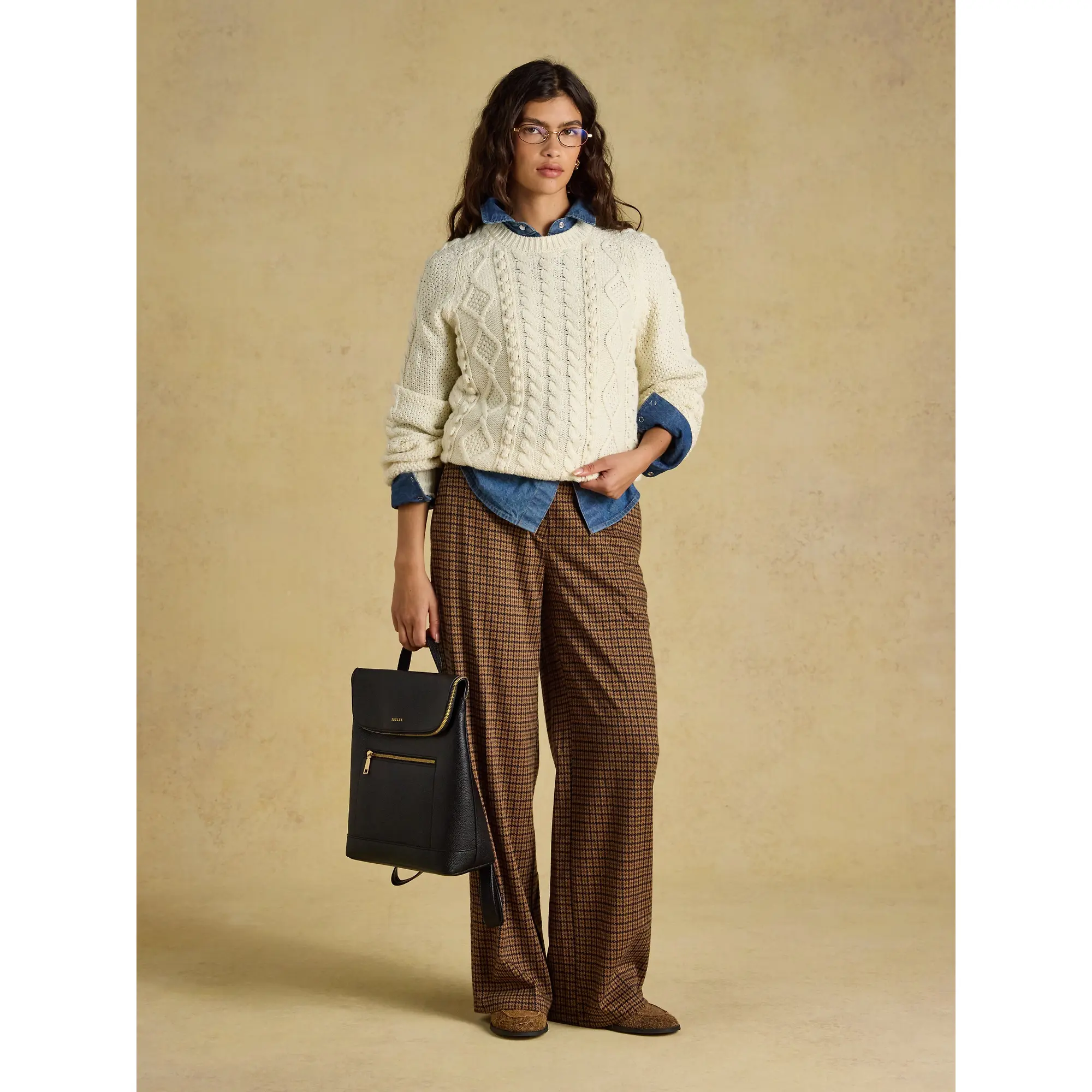 Product image 8 of 8 of Joules Women's Rafferty Cable Knit Jumper - Cream