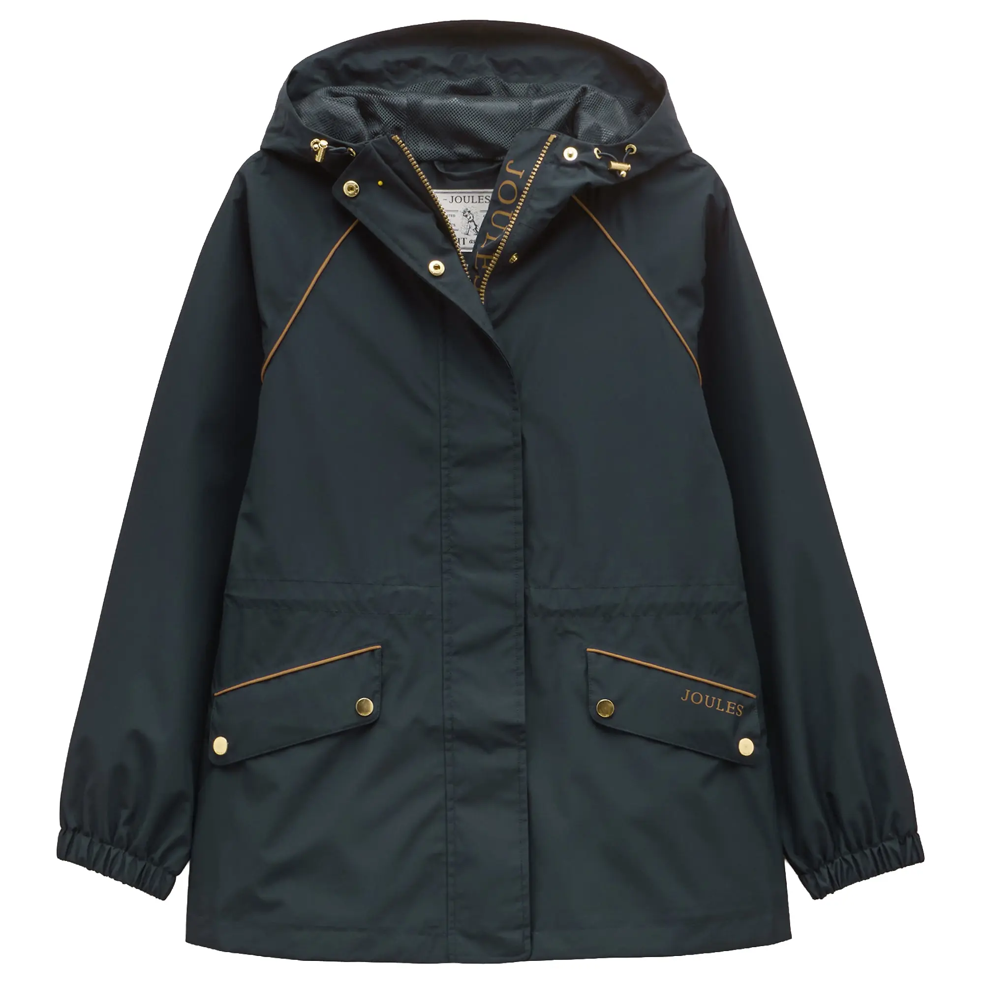 Product image 1 of 12 of Joules Women's Everdry Waterproof Packable Raincoat With Hood - Navy