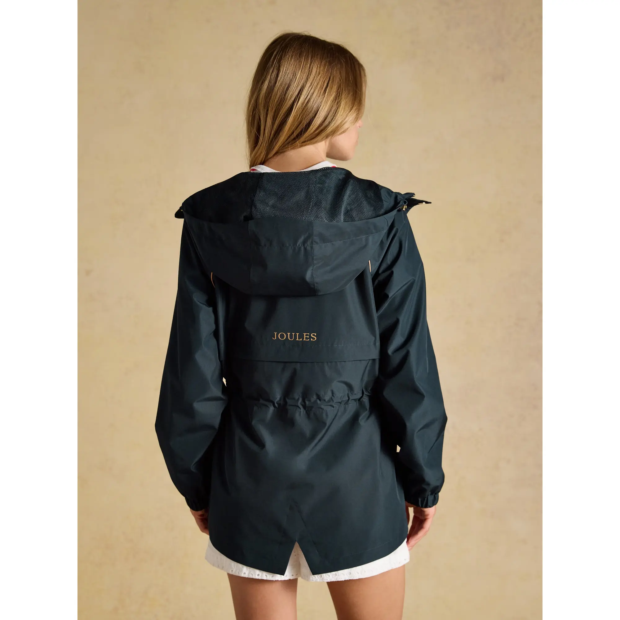 Product image 3 of 12 of Joules Women's Everdry Waterproof Packable Raincoat With Hood - Navy
