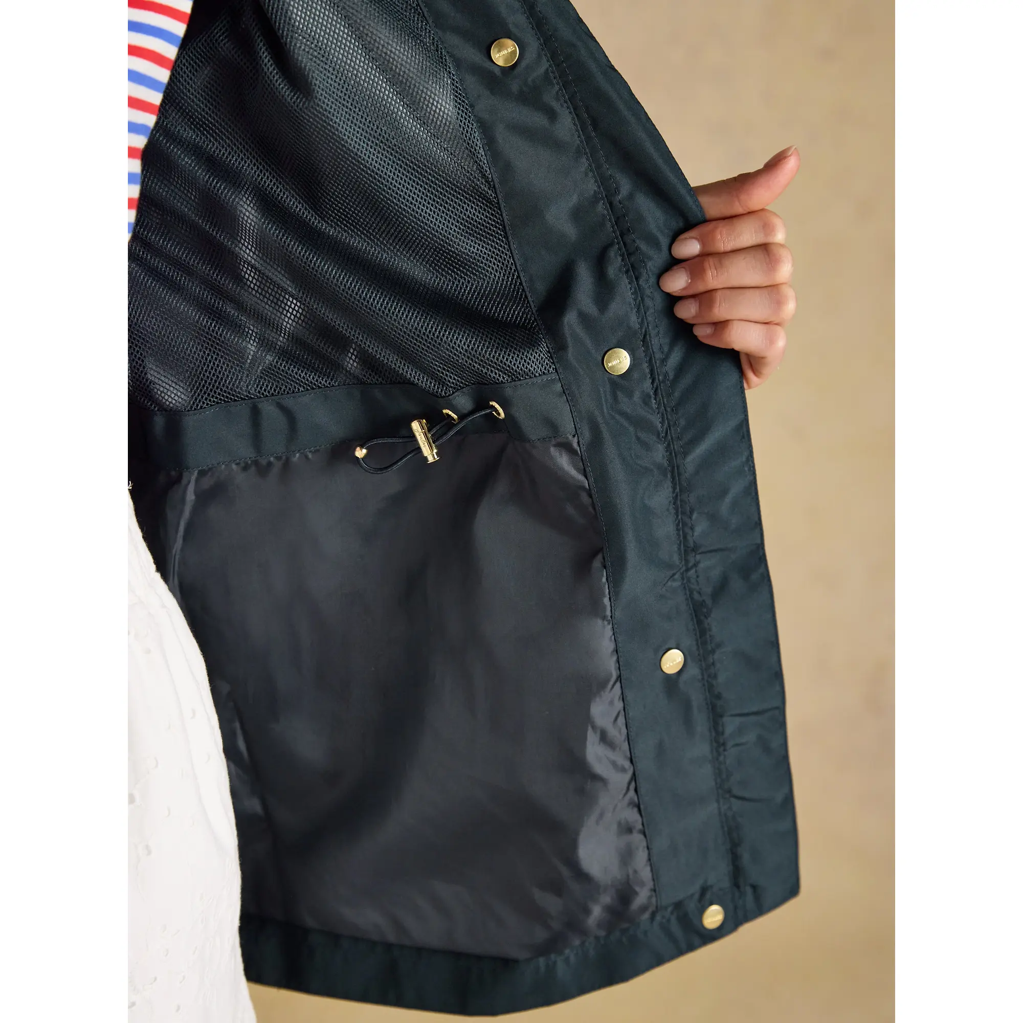 Product image 11 of 12 of Joules Women's Everdry Waterproof Packable Raincoat With Hood - Navy