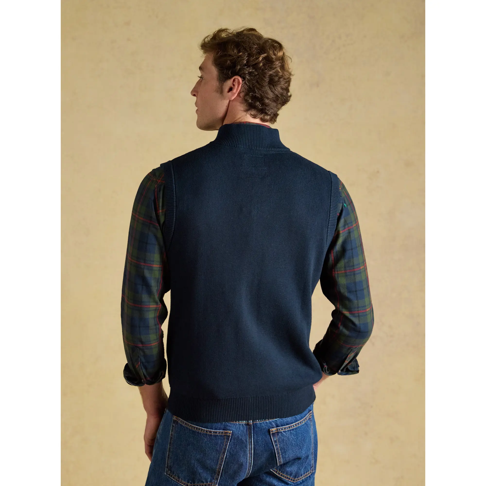 Product image 3 of 10 of Joules Men's Hillside Zip Up Gilet - Navy