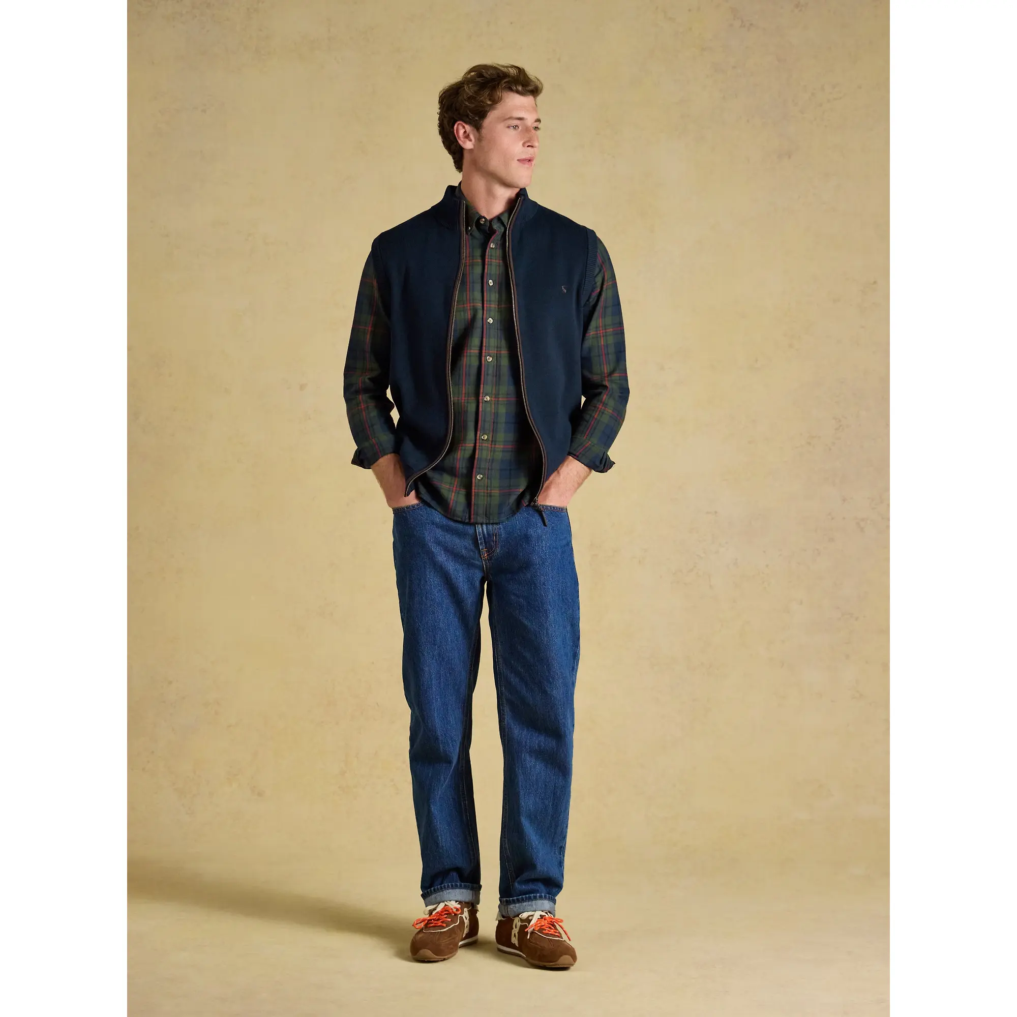 Product image 5 of 10 of Joules Men's Hillside Zip Up Gilet - Navy
