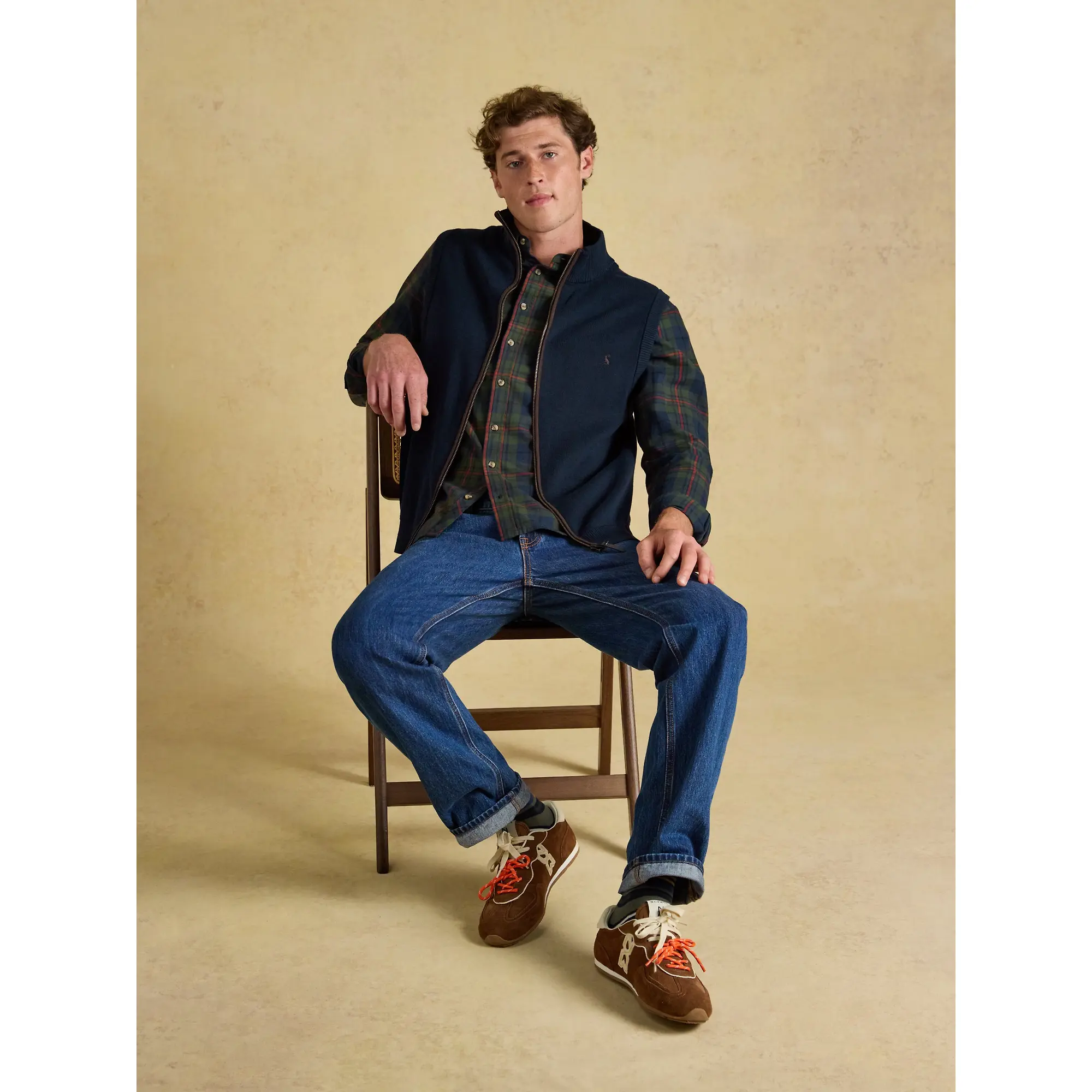 Product image 8 of 10 of Joules Men's Hillside Zip Up Gilet - Navy