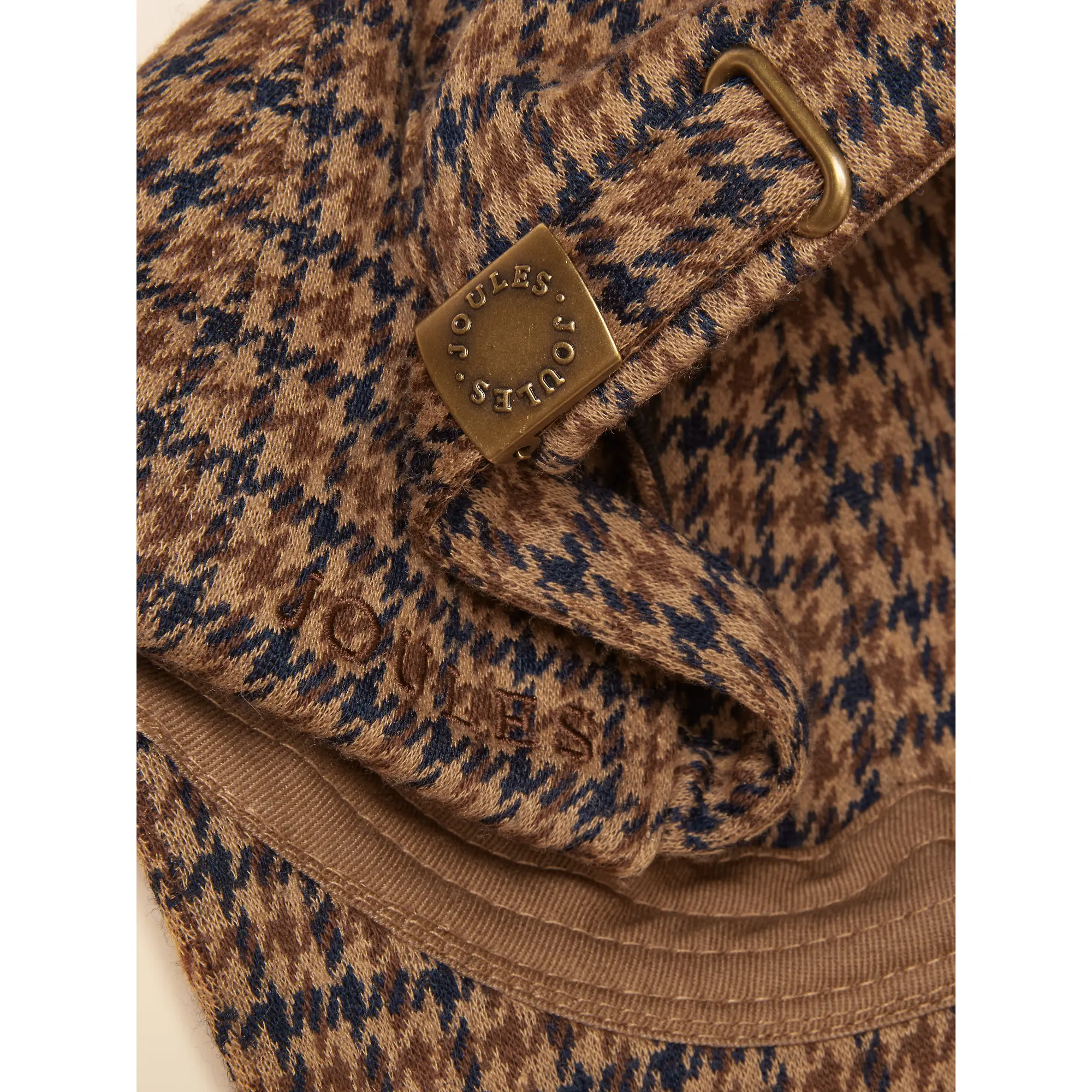 Product image 7 of 7 of Joules Women's Perry Baseball Cap - Neutral Houndstooth Jersey