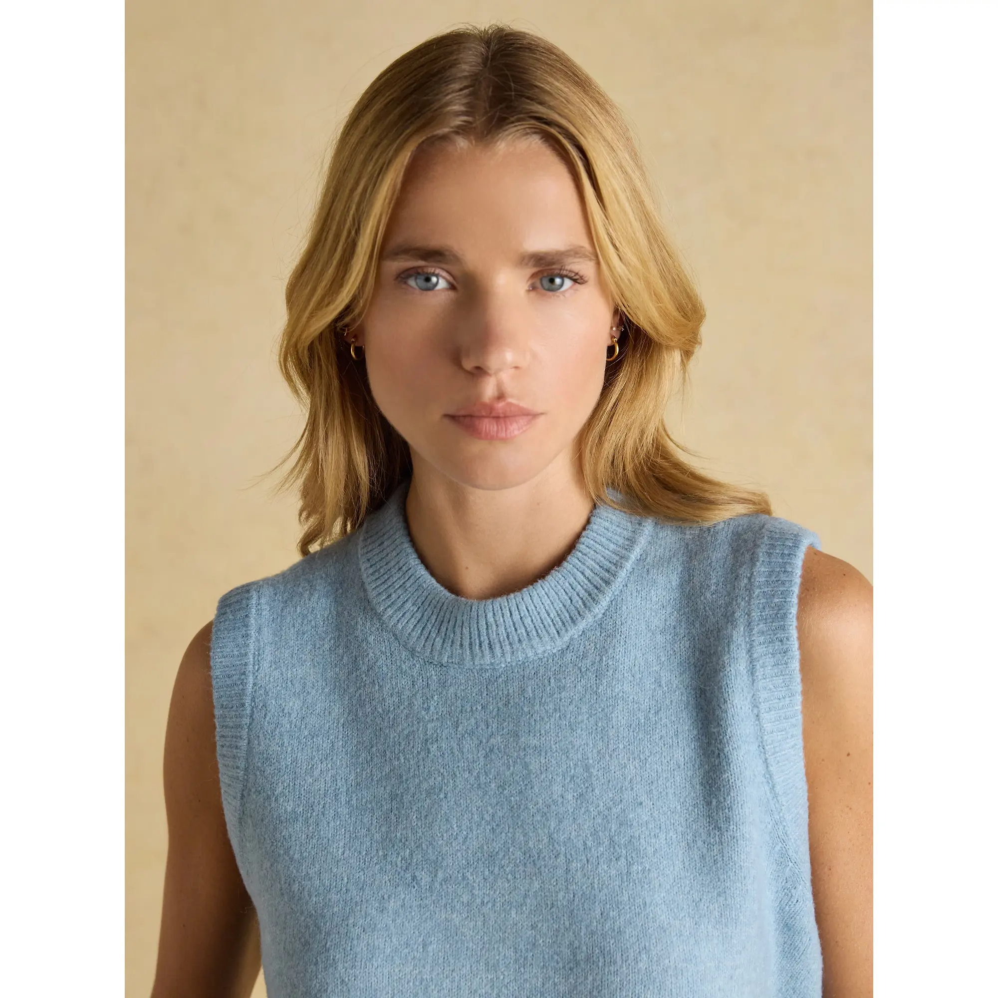 Product image 4 of 6 of Joules Women's Holly Knitted Crew Neck Vest - Light Blue