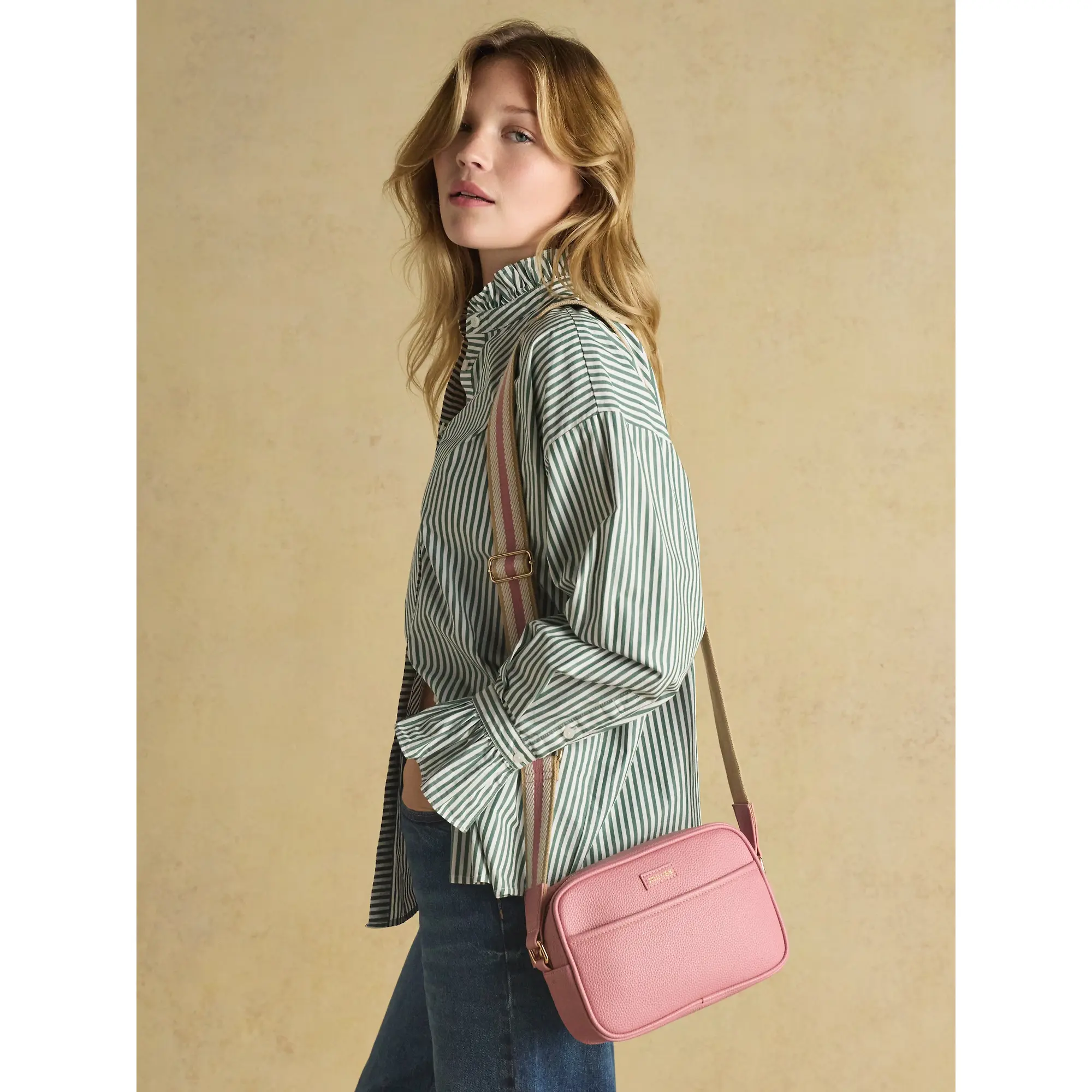 Product image 4 of 9 of Joules Women's Trent Cross Body Bag with Adjustable Thick Strap - Pink