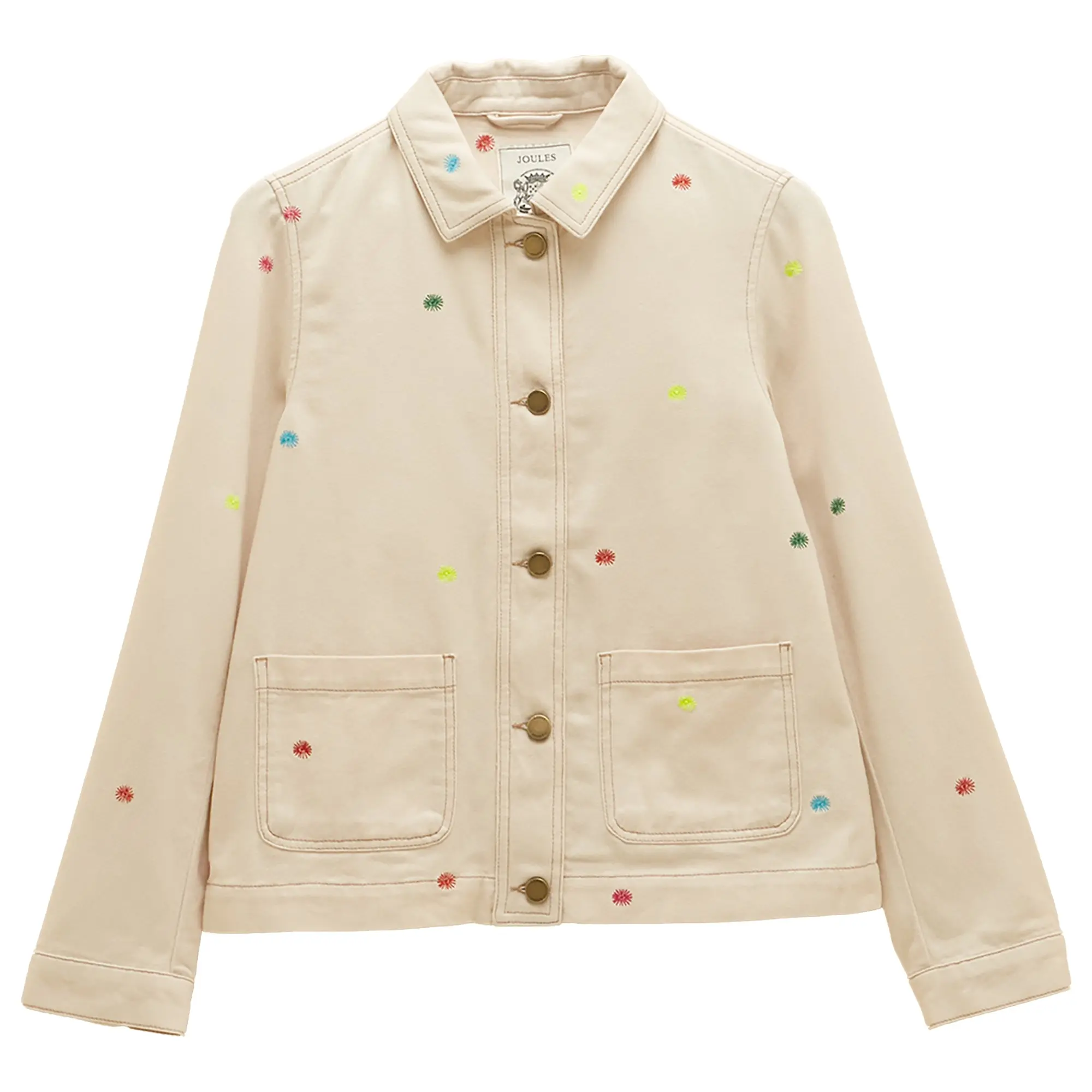 Product image 1 of 11 of Joules Women's Marlow Embroidered Jacket - Stone