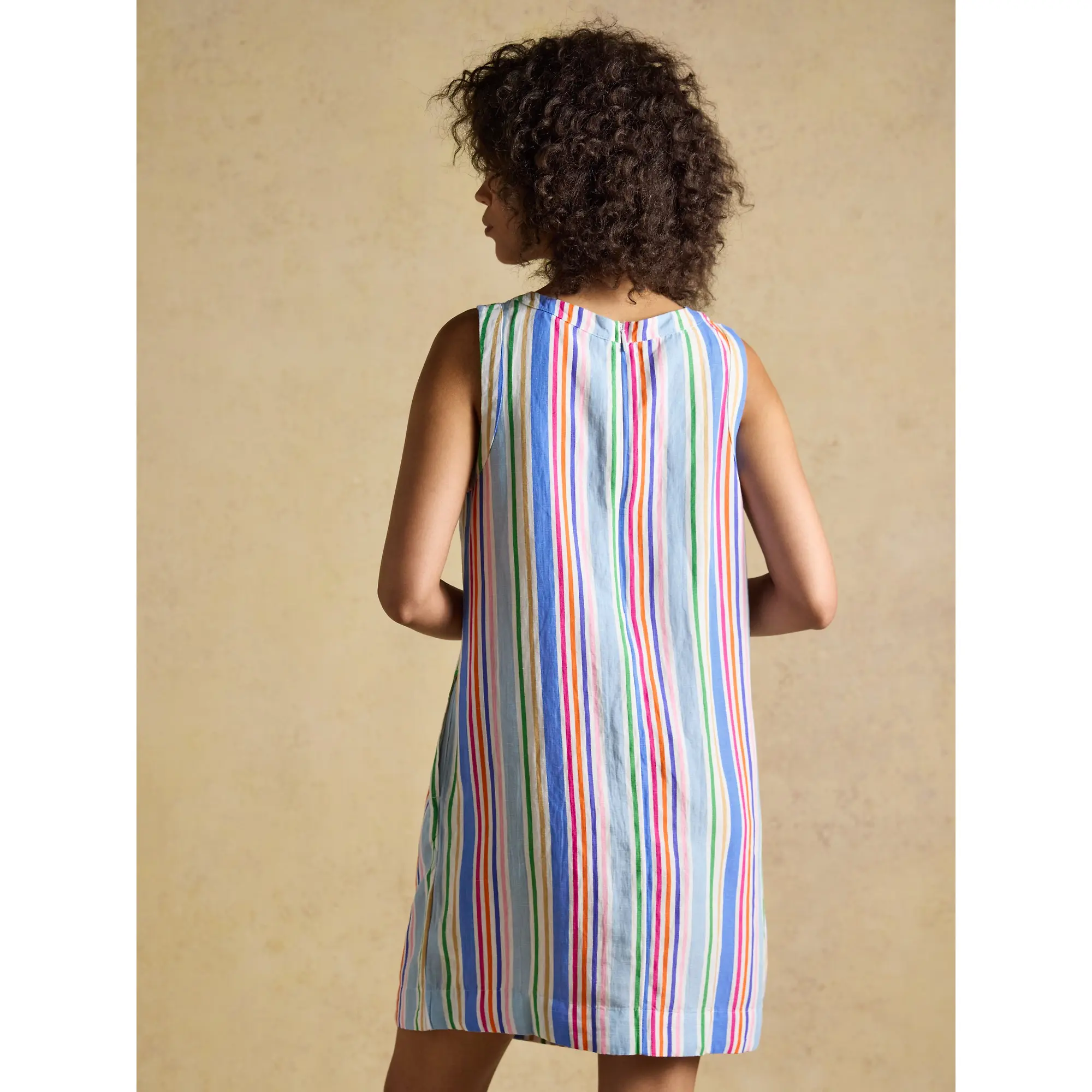 Product image 3 of 10 of Joules Women's Delphine Shift Dress With Linen - Multi Striped
