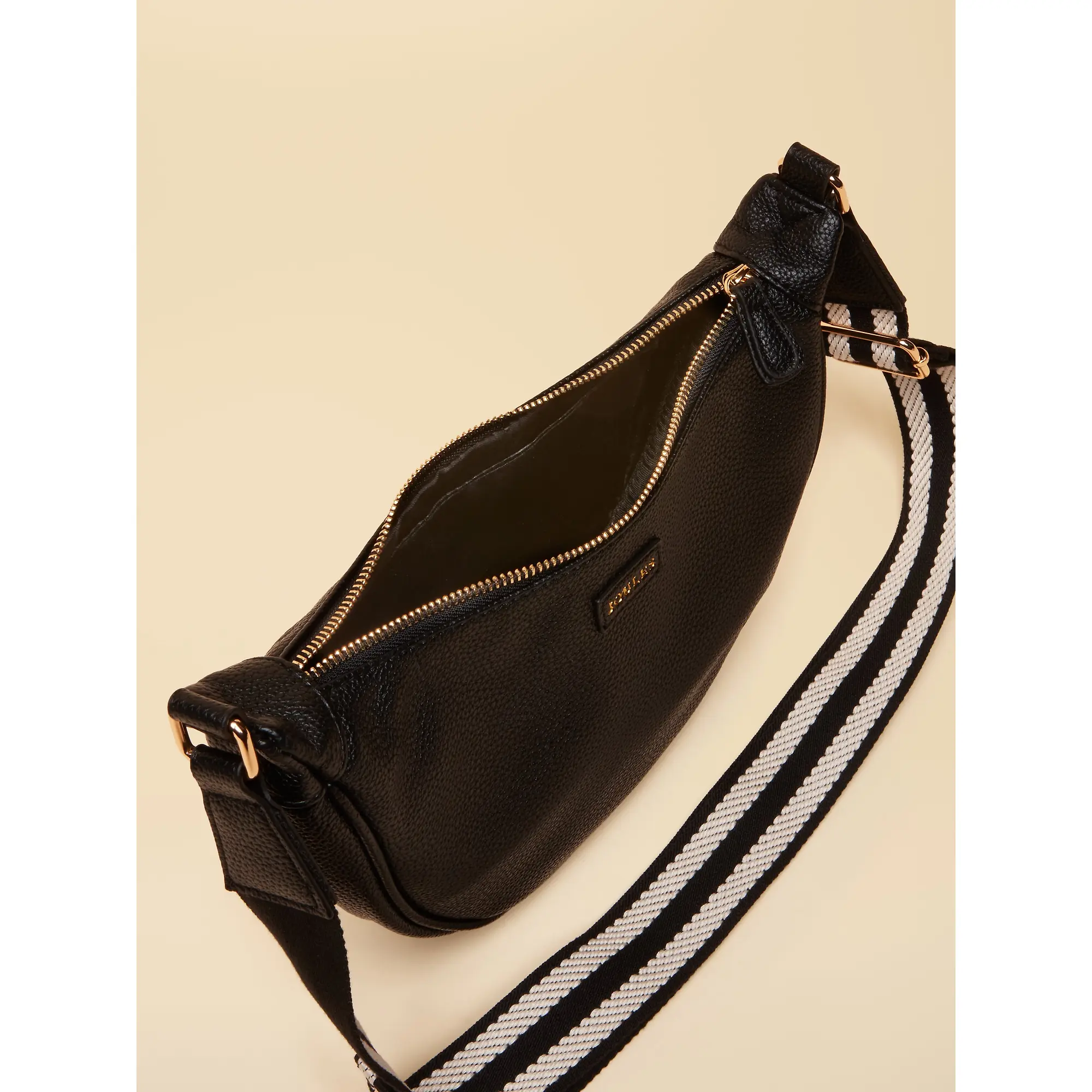 Product image 8 of 8 of Joules Women's Jade Half Moon Adjustable Cross Body Bag - Black