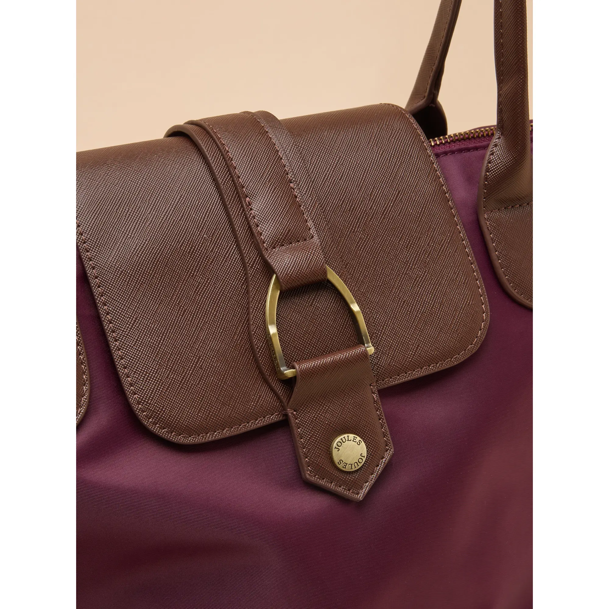 Product image 6 of 9 of Joules Women's Edie Zip Top Shopper Bag - Port Red