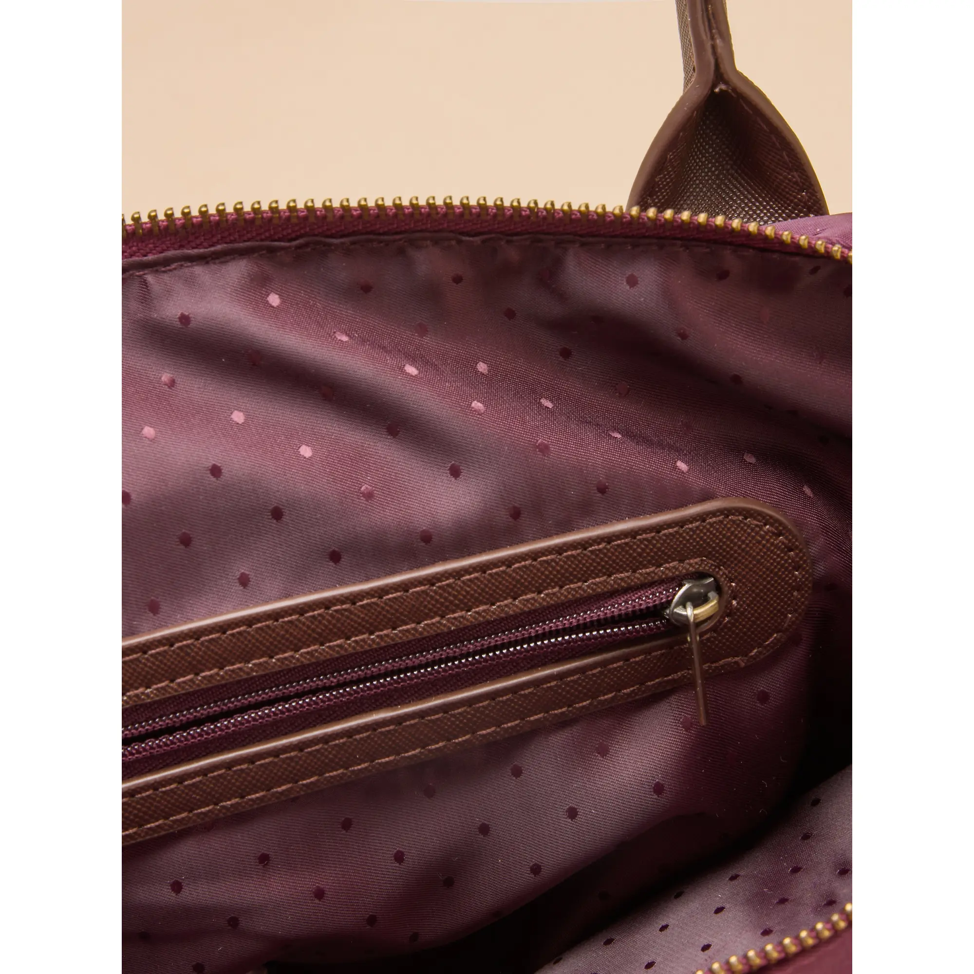 Product image 9 of 9 of Joules Women's Edie Zip Top Shopper Bag - Port Red