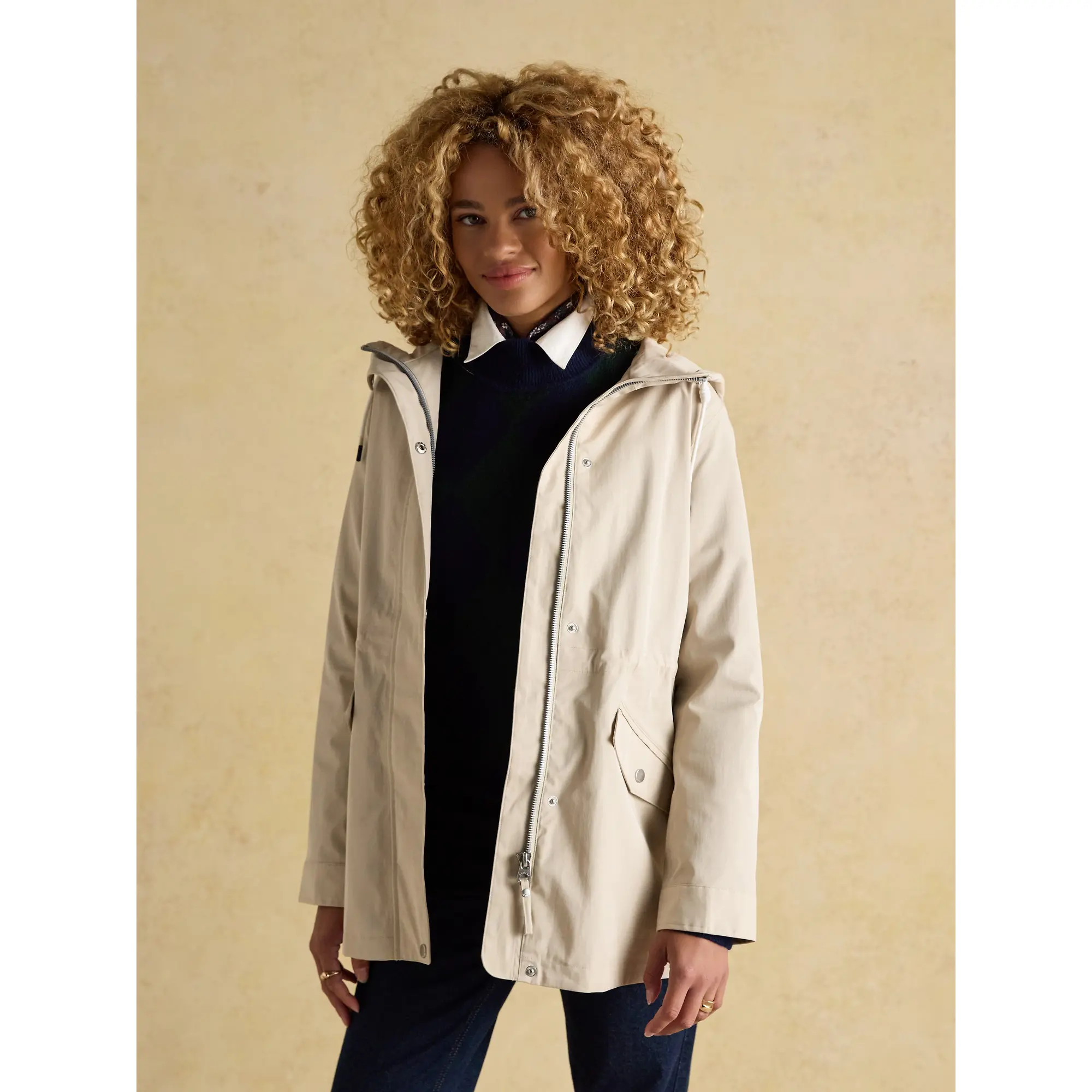 Product image 9 of 12 of Joules Women's Portwell Waterproof Raincoat - Neutral