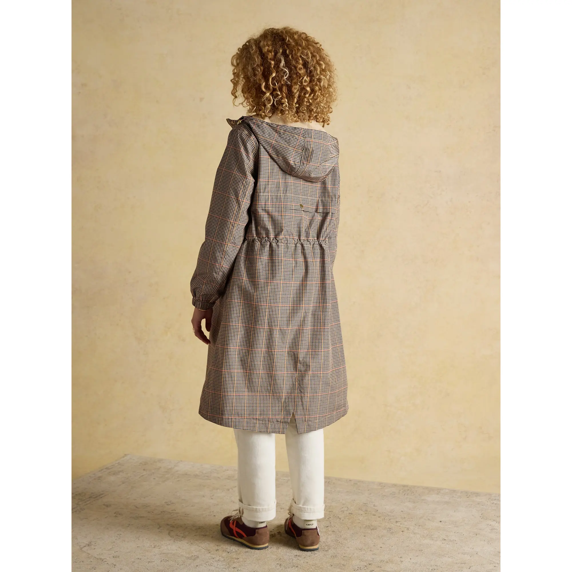 Product image 3 of 12 of Joules Women's Holkham Waterproof Packable Hooded Raincoat - Henson Check