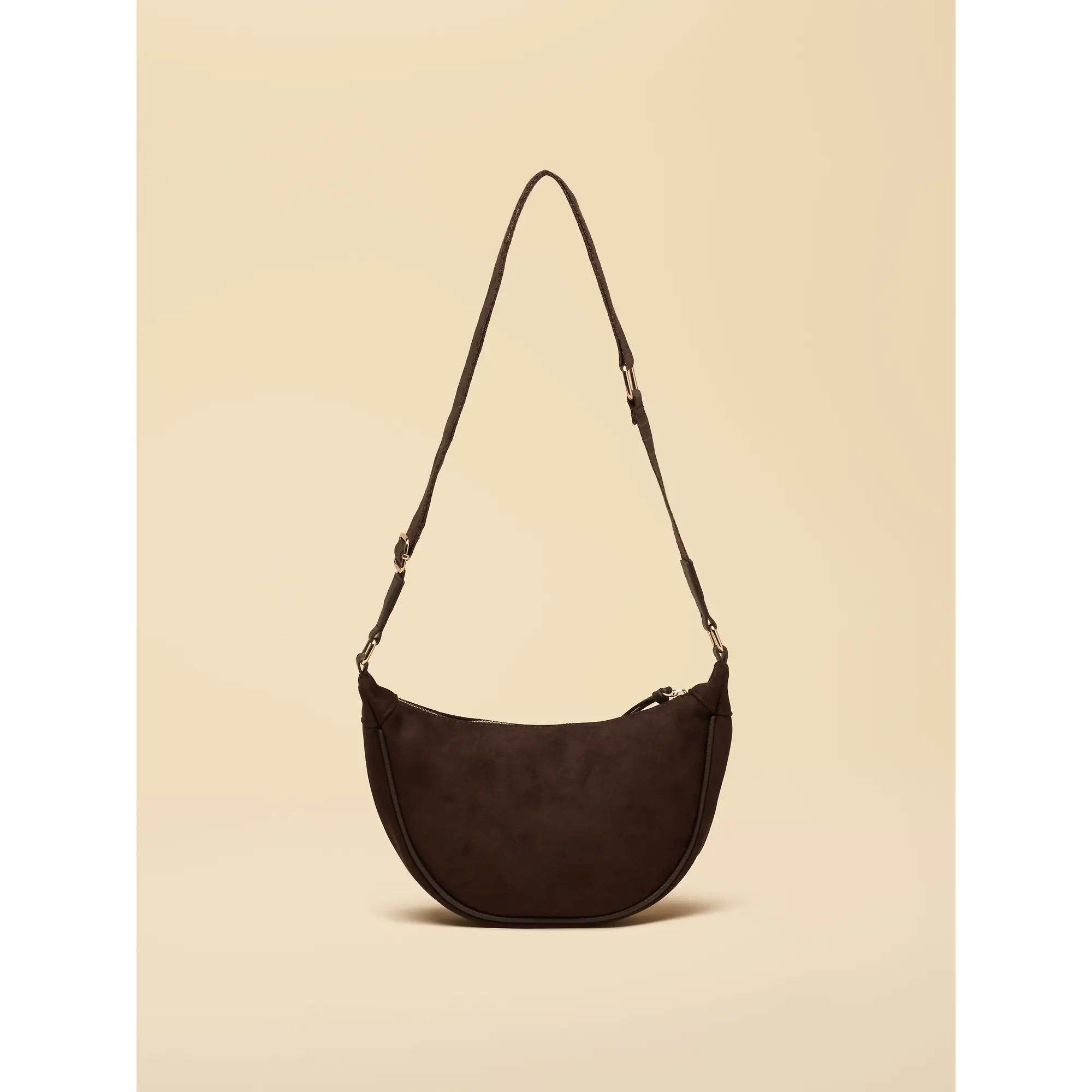 Product image 6 of 8 of Joules Women's Suedette Moon Cross Body Bag - Chocolate Brown